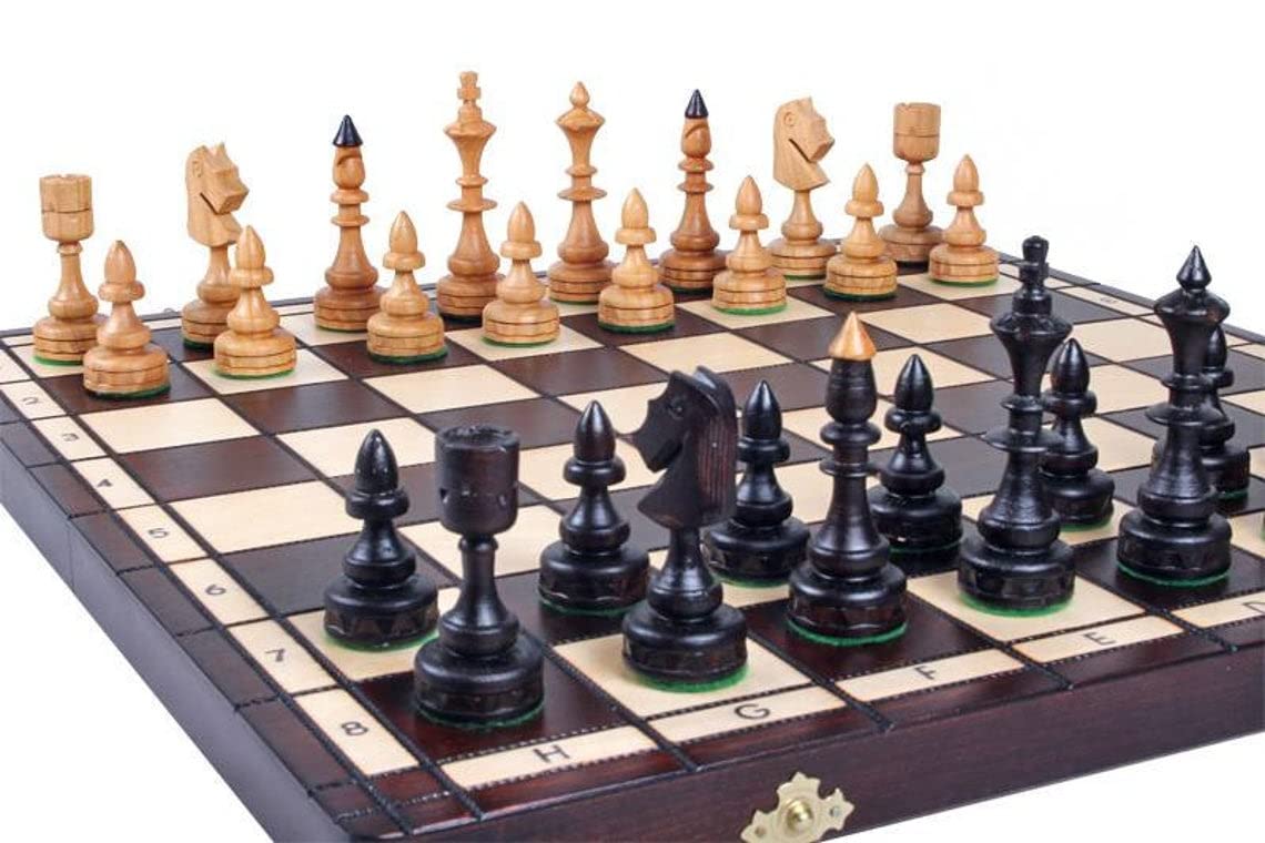 Master Of Chess Scacchiera in Legno “INDIAN DELUXE” 48cm