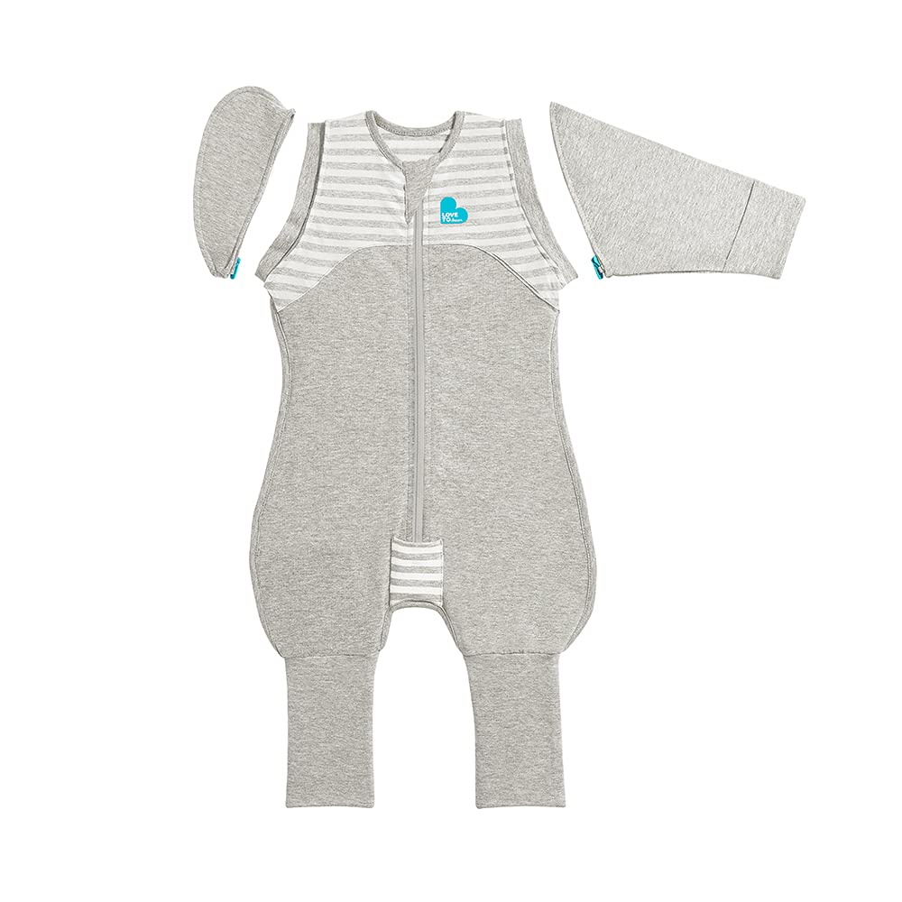 Love to Dream - Swaddle Up 50/50 Transition Suit 1.0 TOG grijs medium