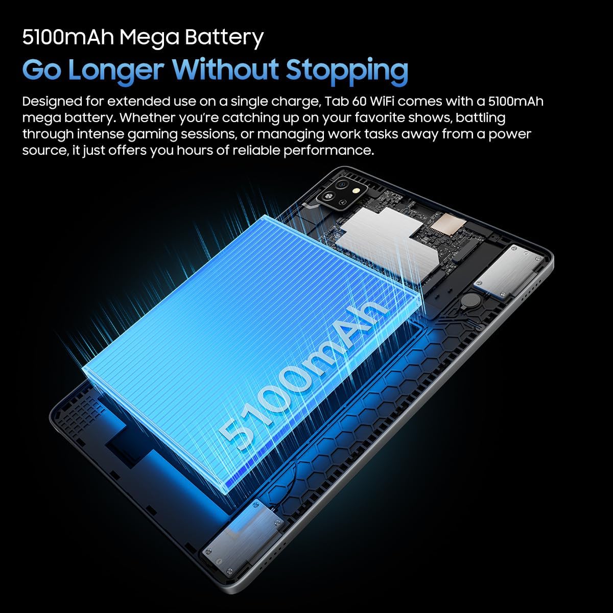 Blackview Tab 60 WIFI - Tablet Android 14 12GB+128GB, Blu - immagine 8