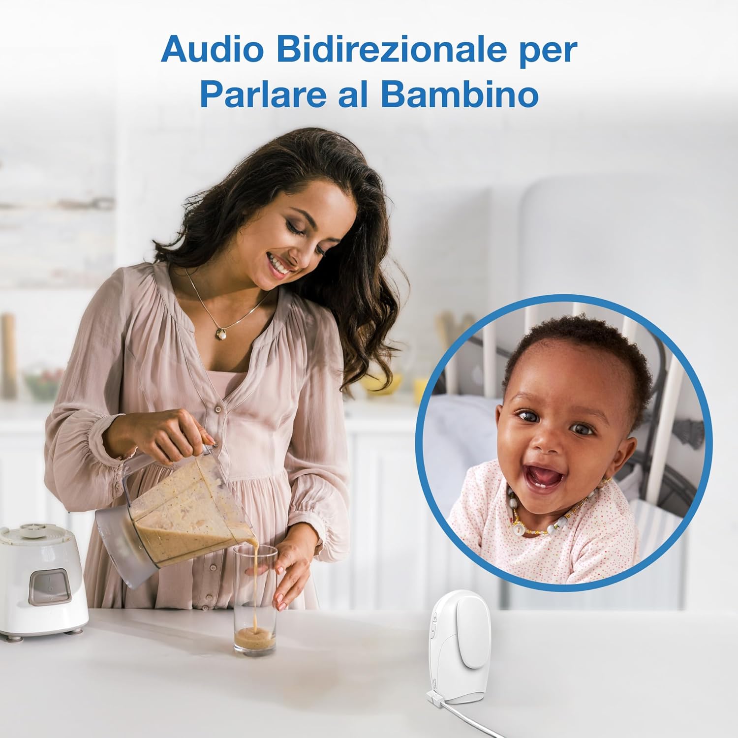 Vtech DM1212 Baby Audio Monitor, Bianco - immagine 3