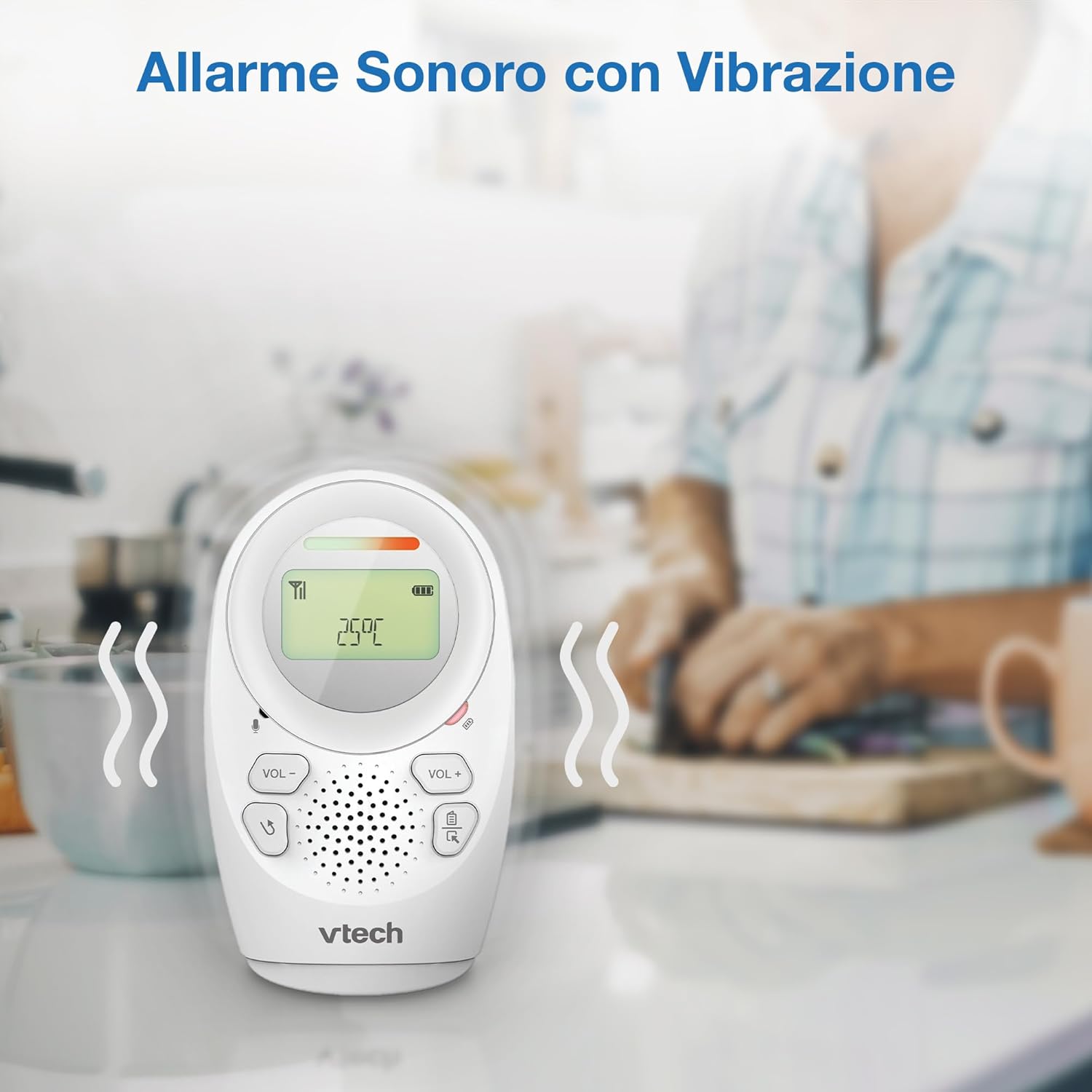 Vtech DM1212 Baby Audio Monitor, Bianco - immagine 7