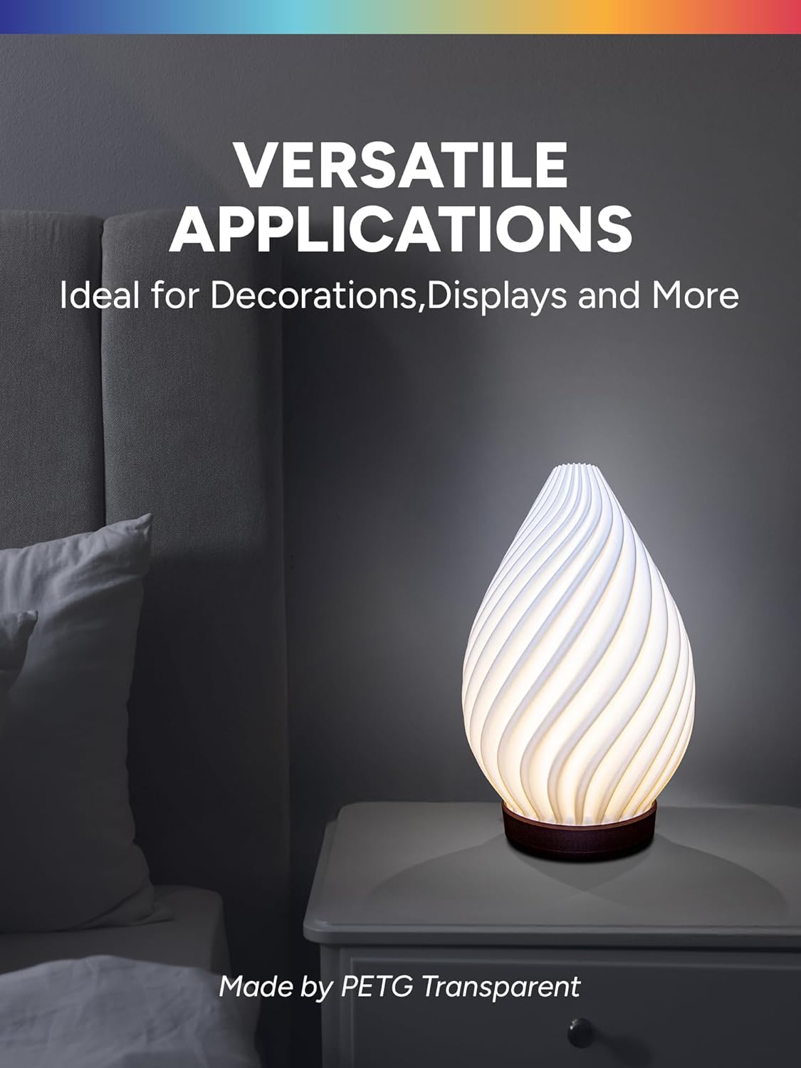 Overture Filamento PETG 1.75mm 2kg Grigio Spaziale - immagine 5