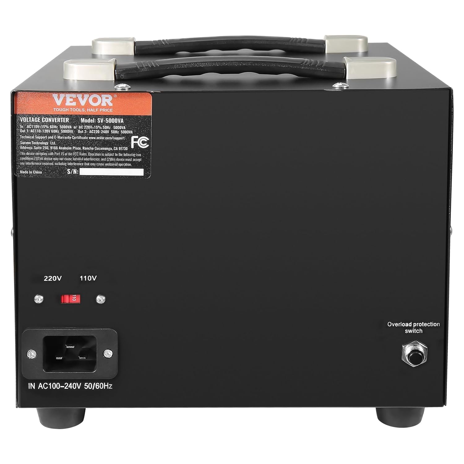 Vevor Convertitore di Tensione Step Up/Down 5000VA - immagine 11