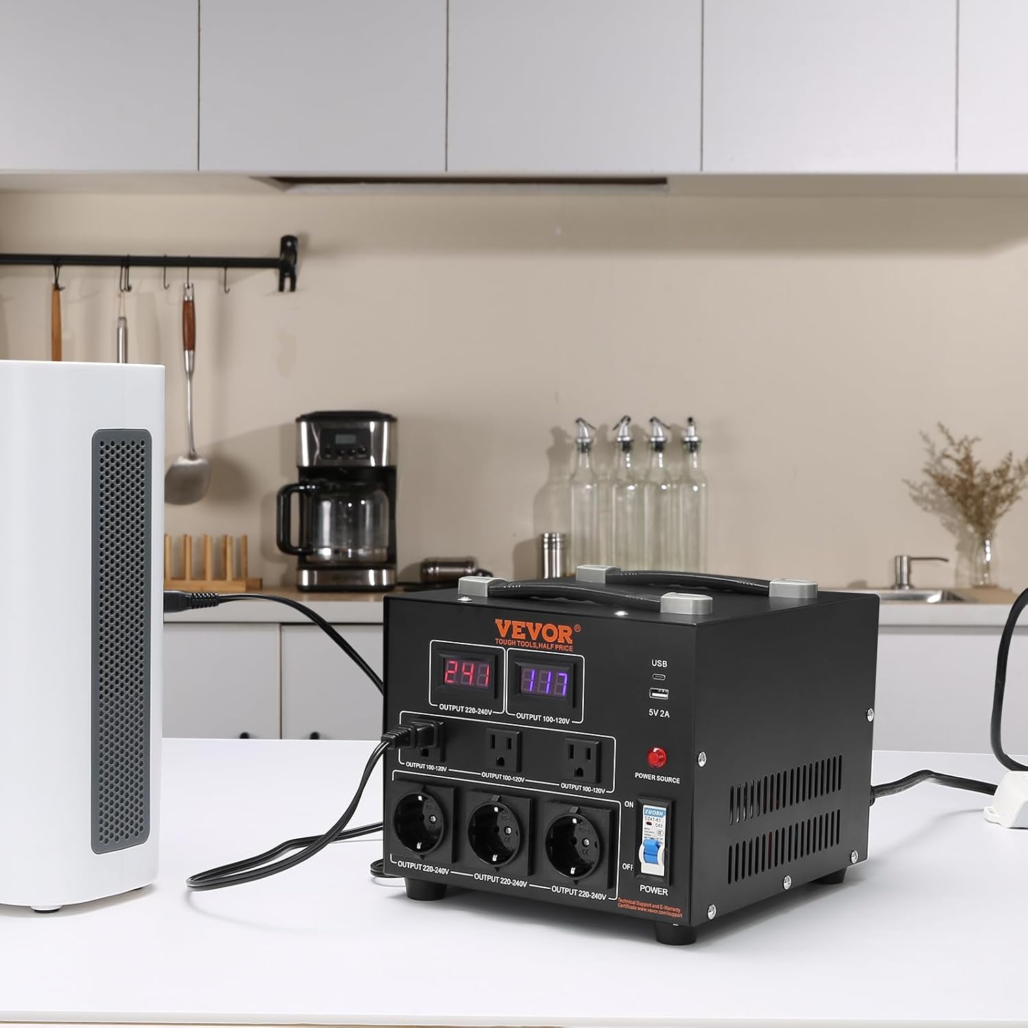 Vevor Convertitore di Tensione Step Up/Down 5000VA - immagine 8