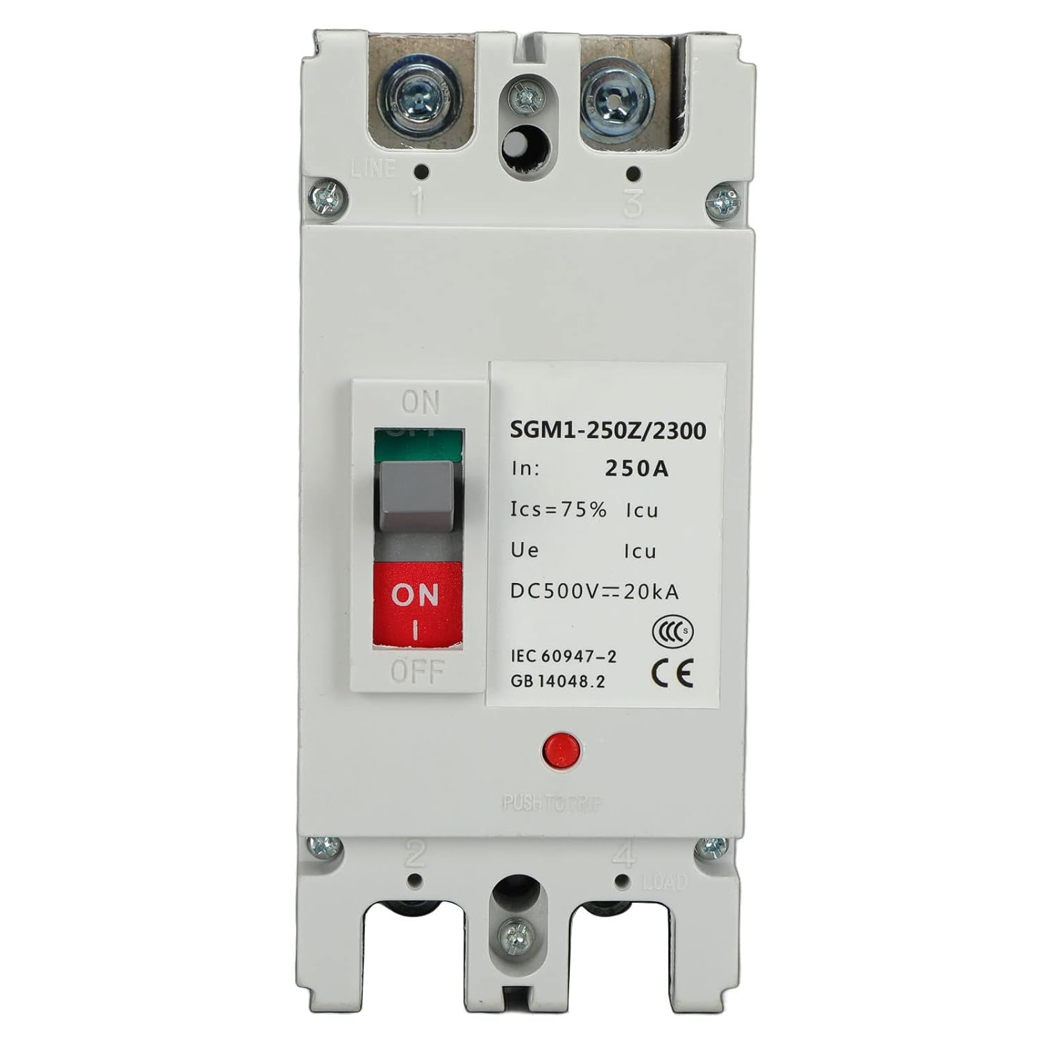 Interruttore DC 2P Miniatura 250A 500V MCCB - immagine 1