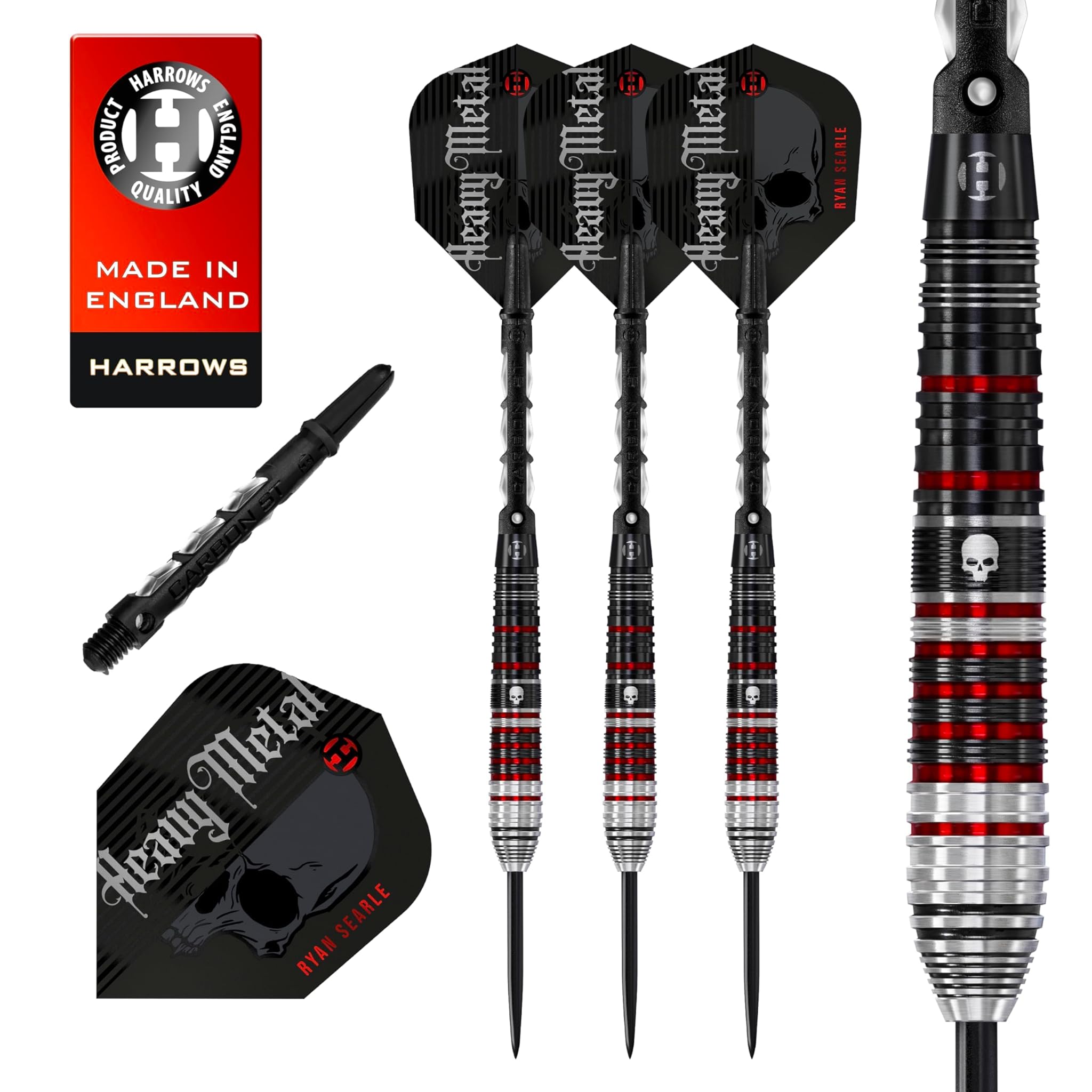 Harrows Ryan Searle V2 90% Freccette Steel Darts 23G.
