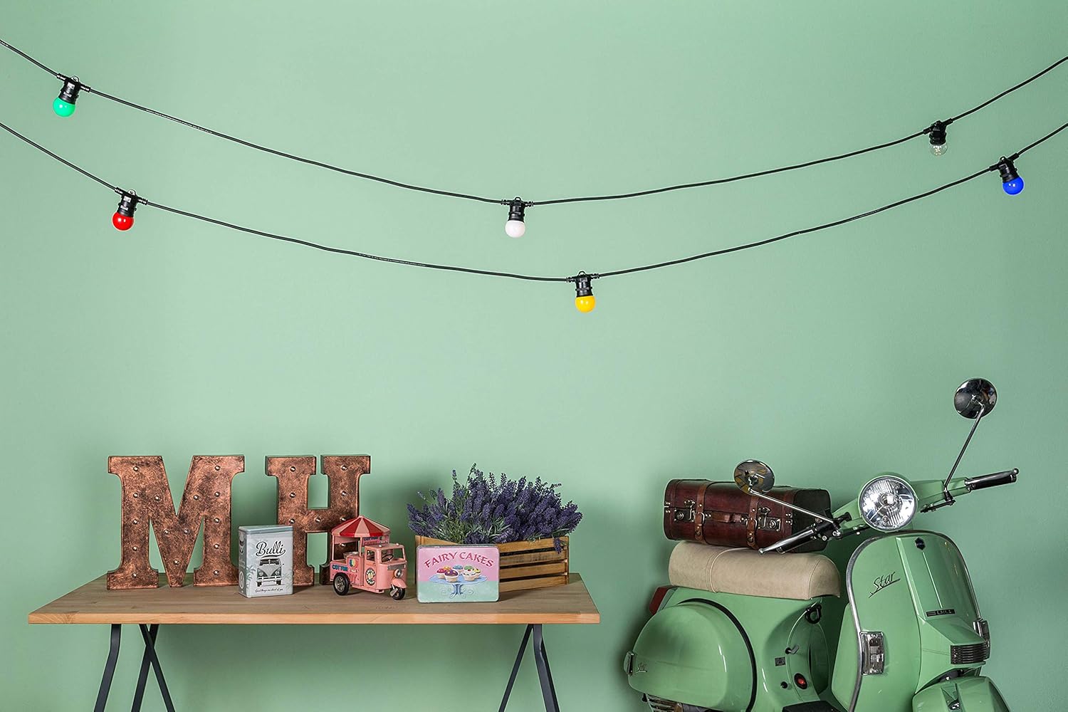 Amarcords Catenaria Luminosa Nera Esterno 12,5m - immagine 3