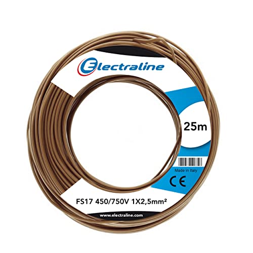 Electraline 13152 Cavo Unipolare FS17 1x2.5mm² Marrone 25m