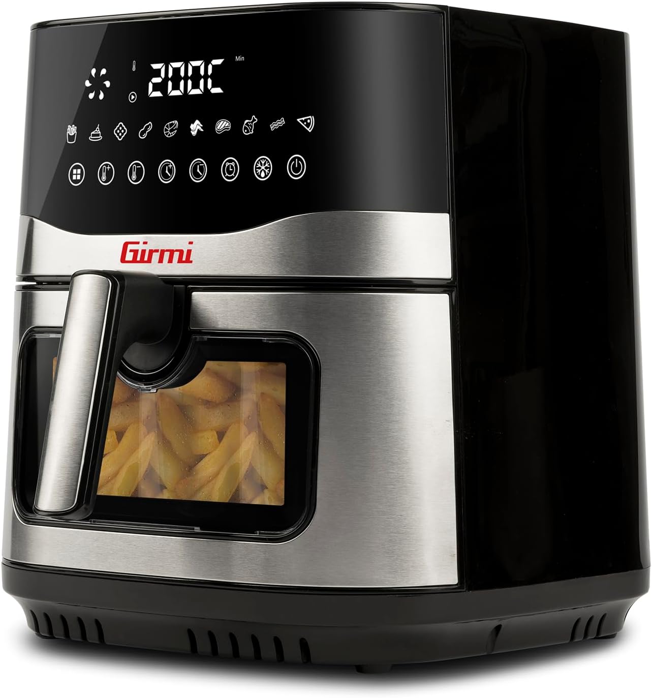 Girmi FG90 Friggitrice ad Aria Ecofrit Premium 9 Lt, Nera