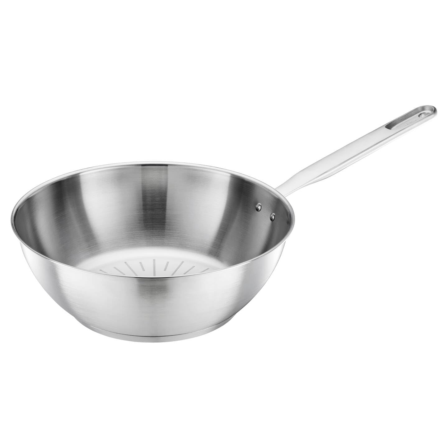 Fiskars Wok Ø 28 cm / 4,5 L All Steel, Argento