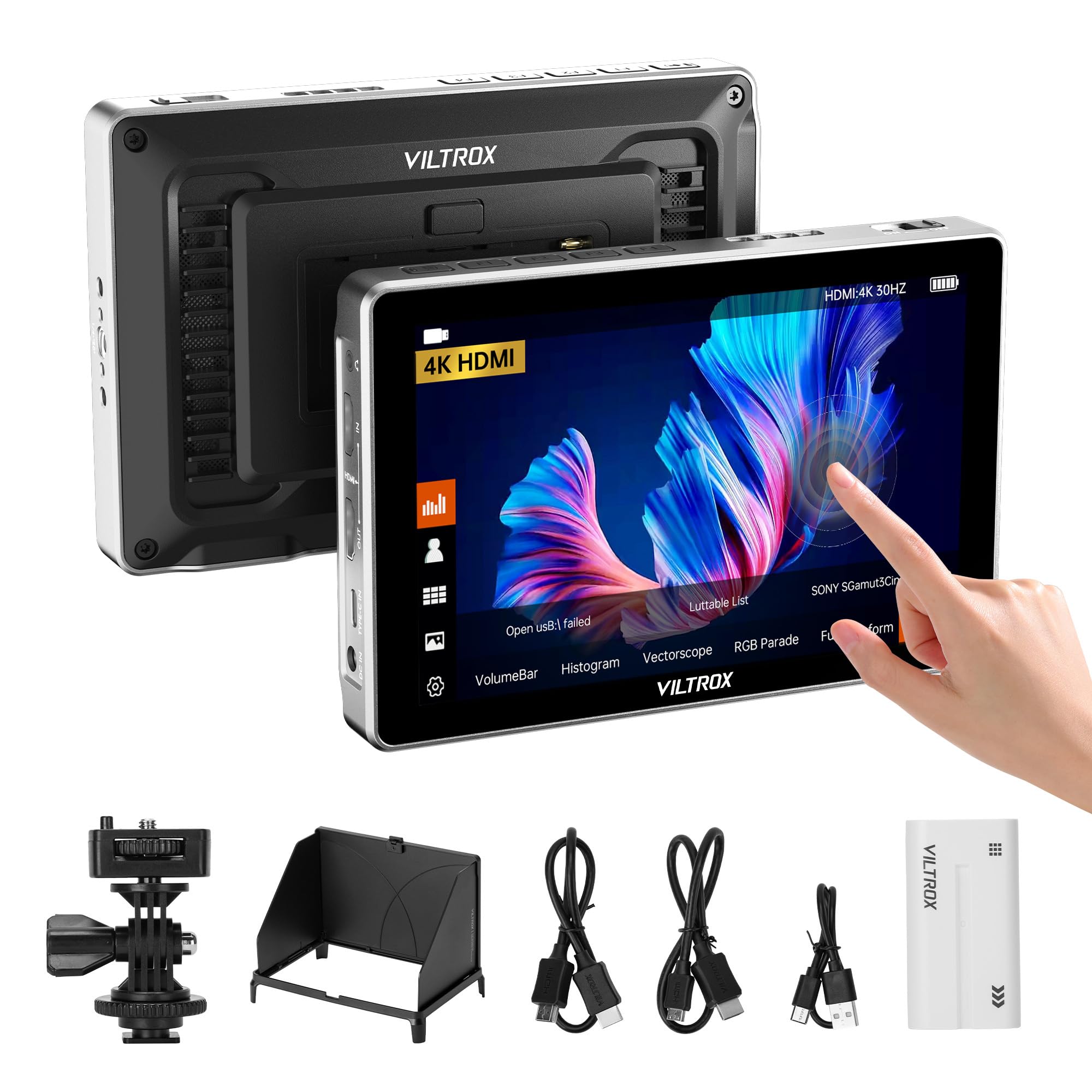 Viltrox DC-L1 - Monitor Fotocamera 7" HD 4K HDMI