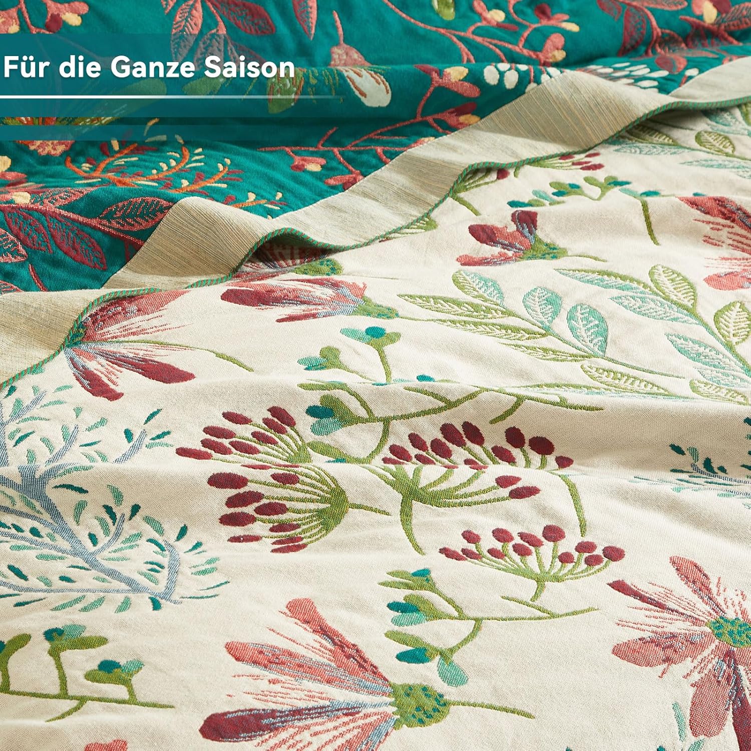 Copriletto Boho 100% Cotone Double Face 200x230 cm - immagine 7