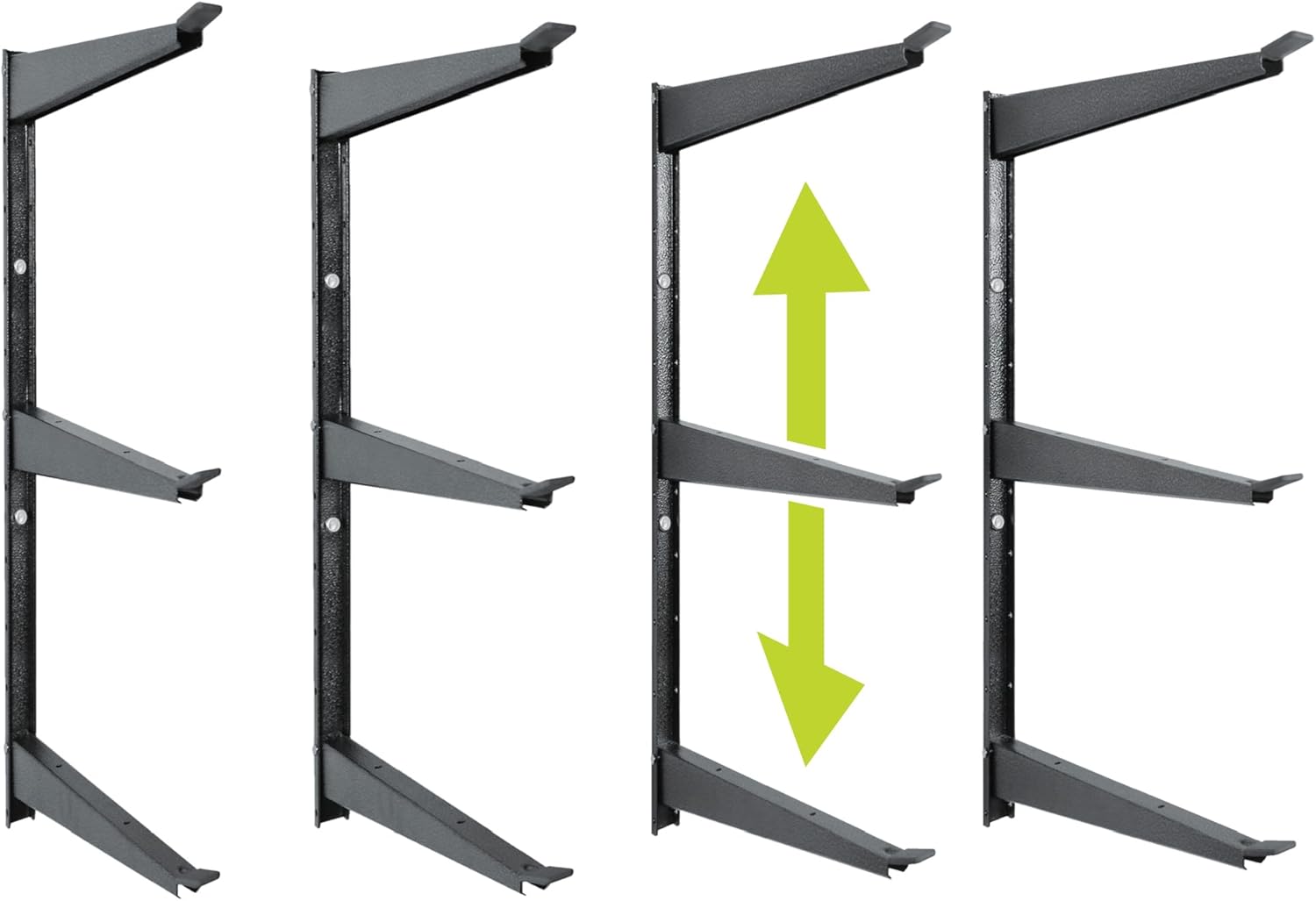 Delta Cycle - Scaffale Resistente per Legno (2 Pz) - immagine 1