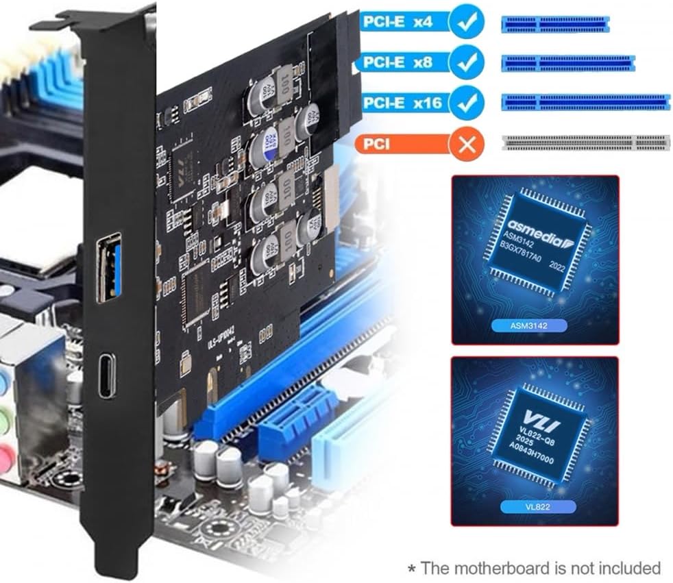 Cy Adattatore 10 Gbps USB 3.1 Tipo-E e USB 3.0 - immagine 3