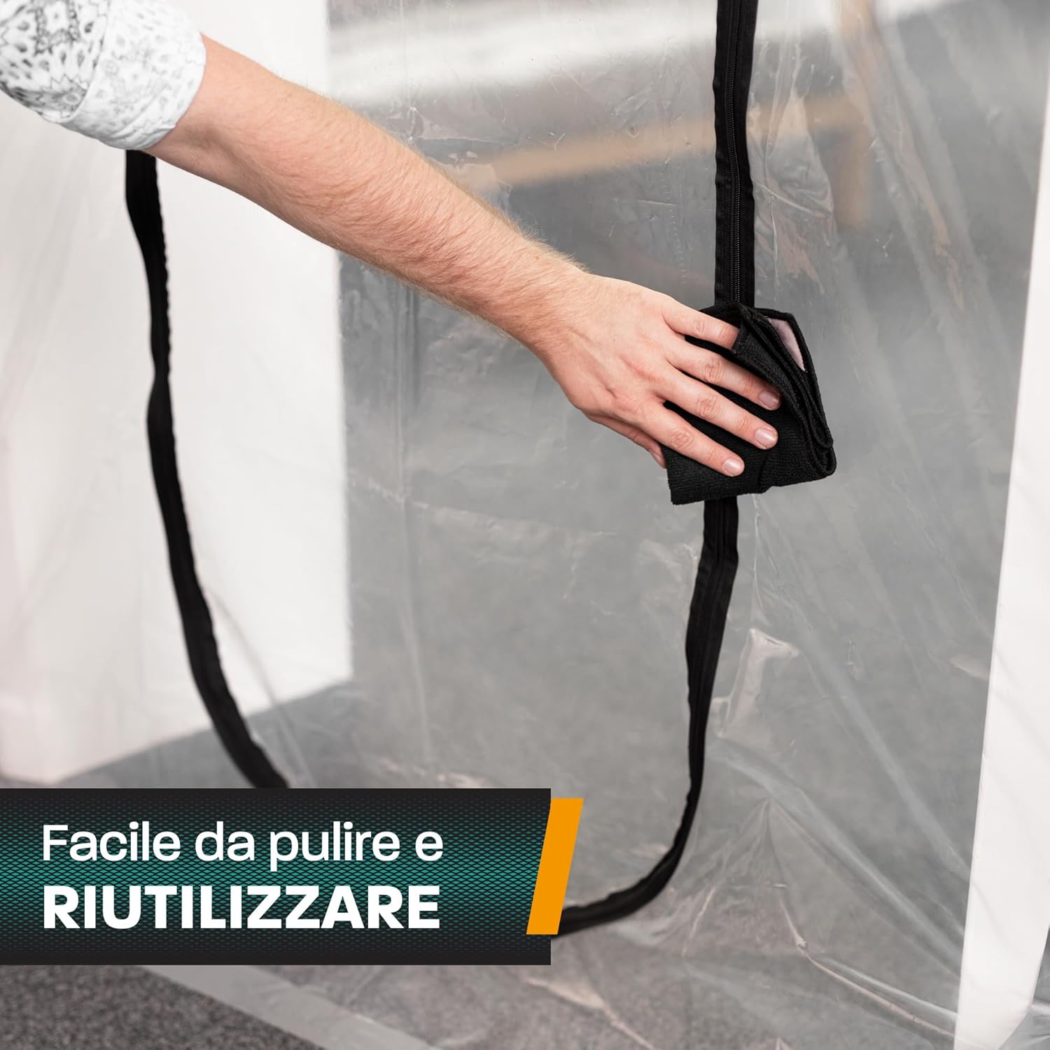 Hinrichs 2x Porta Antipolvere con Chiusura a Strappo - immagine 5