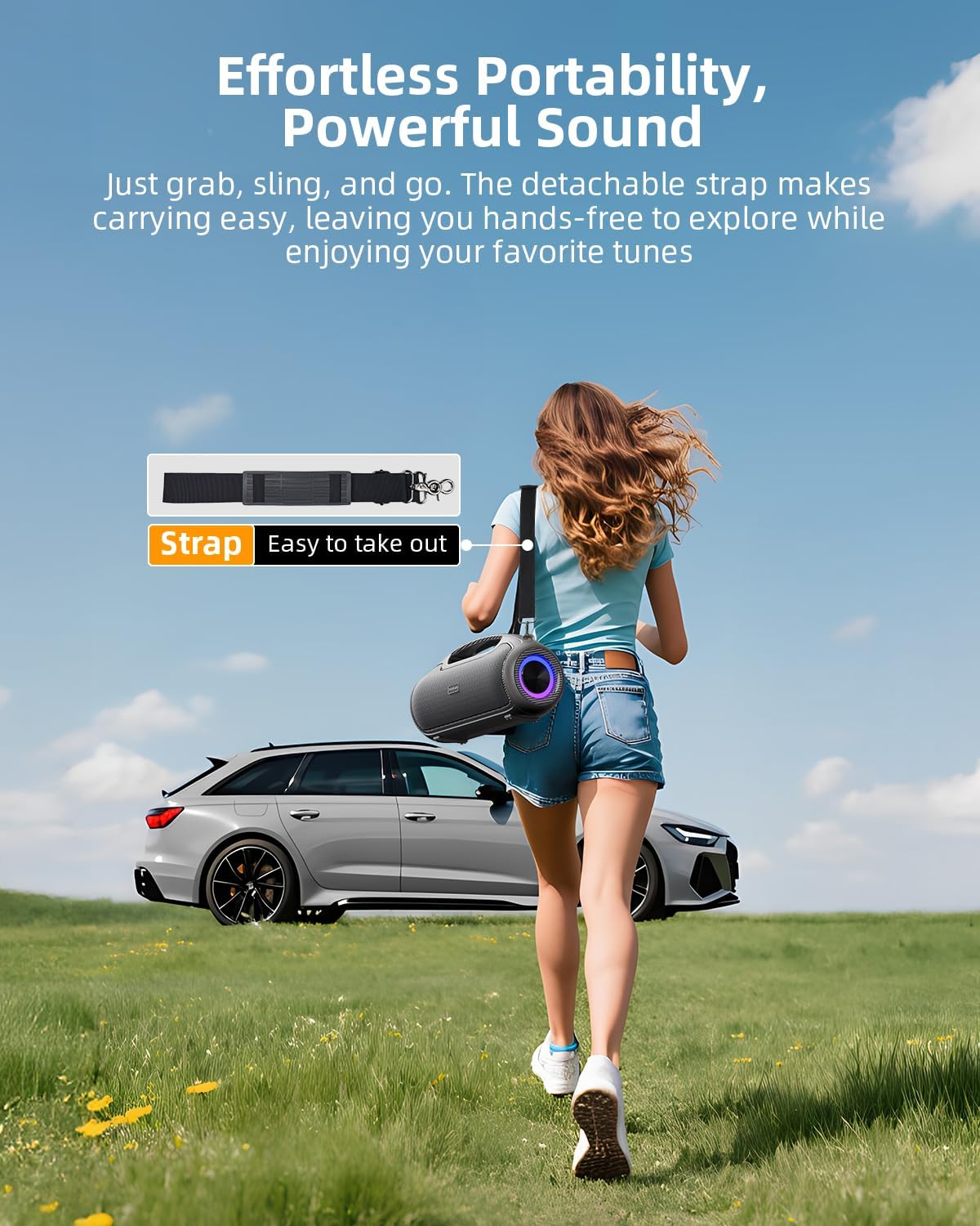 Cassa Bluetooth Portatile 120W (200W MAX) Impermeabile - immagine 6