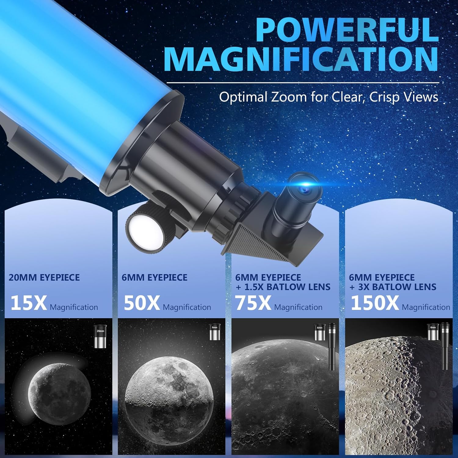 Telescopio Astronomico Rifrattore 70MM/300MM - immagine 3