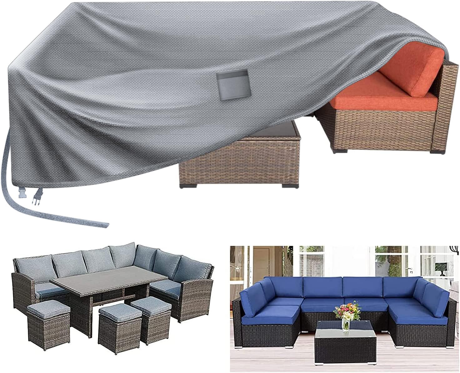 Kovshuiwe Coperture per Mobili da Giardino 280x205x100cm