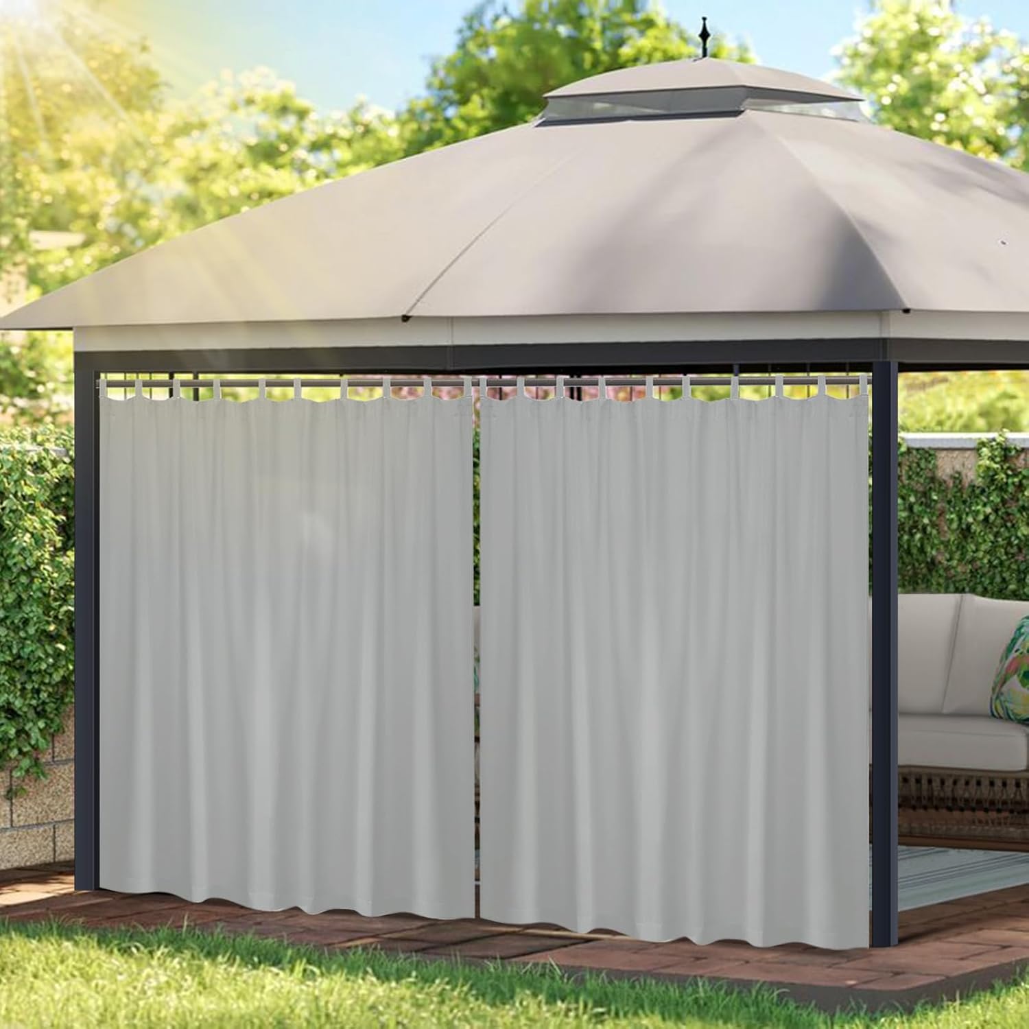 Lapalife Tenda Impermeabile per Esterni 254x214 cm, Grigia