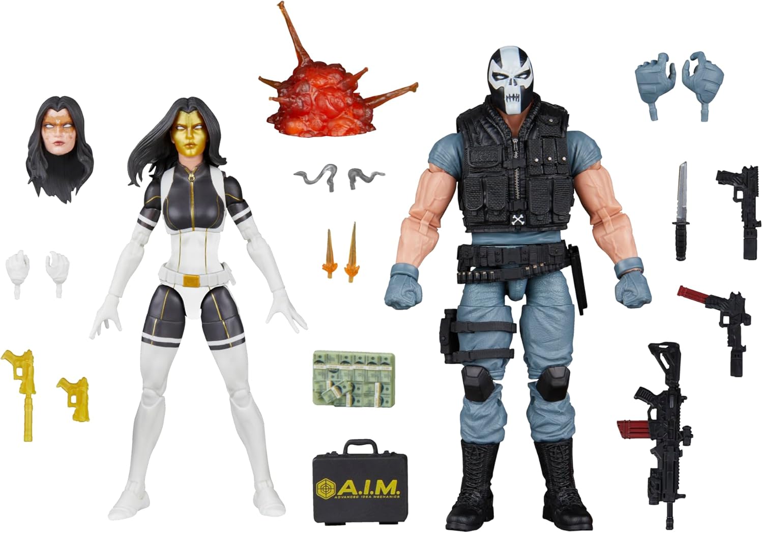 Hasbro Marvel Legends Series, Madame Masque e Crossbones, action figure - immagine 1