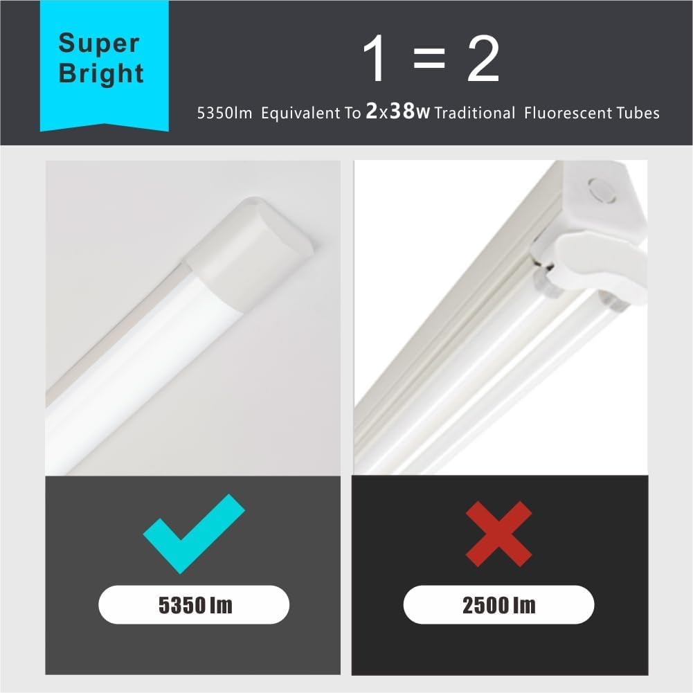 Sundertech Set 2 Neon LED 120cm 34W 3750lm - immagine 2