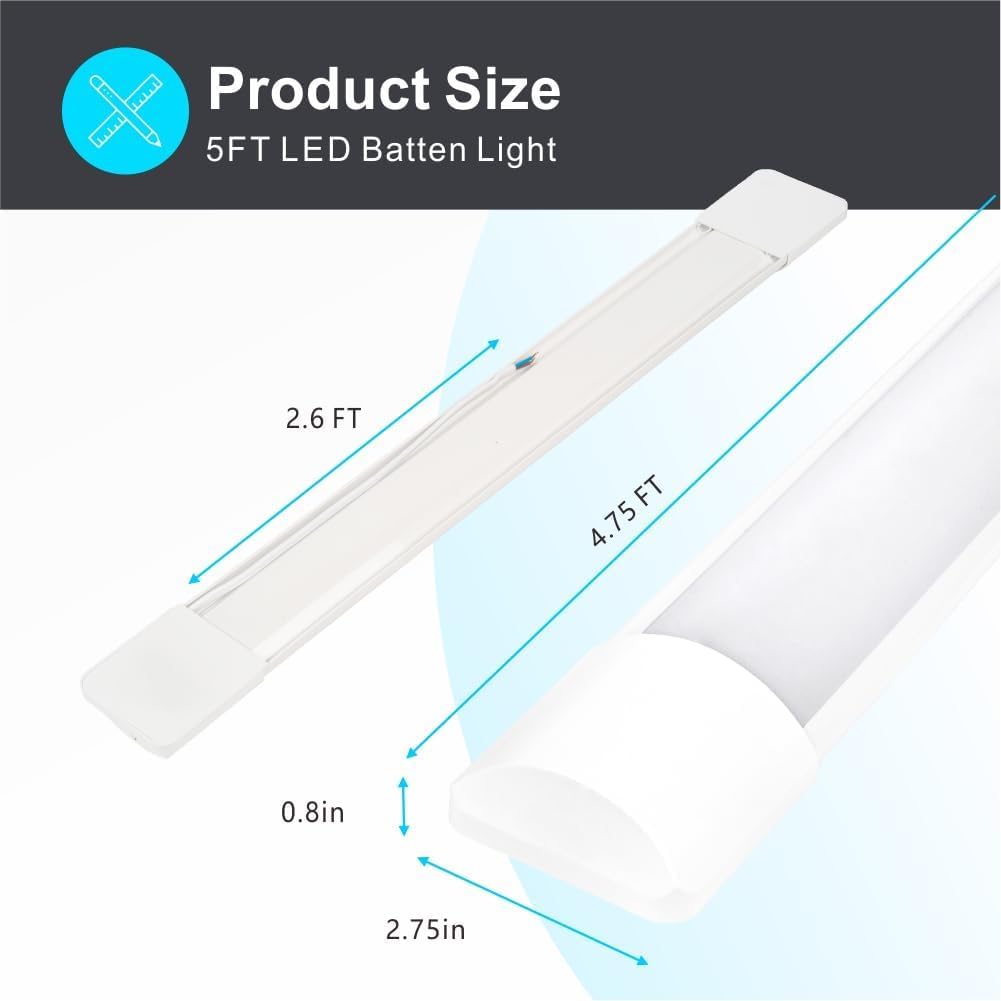 Sundertech Set 2 Neon LED 120cm 34W 3750lm - immagine 7