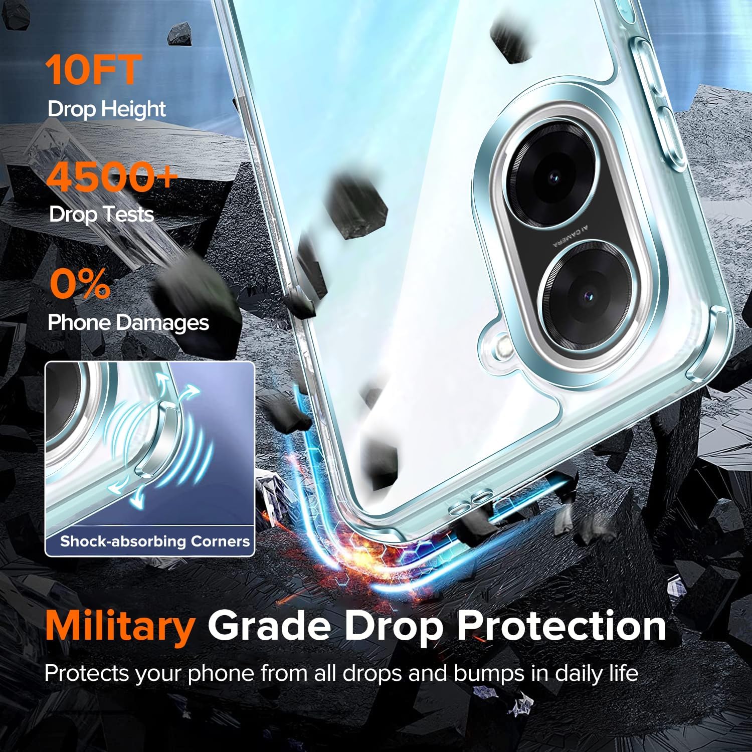 Ivoler Cover Trasparente per Xiaomi Redmi A5 - immagine 4