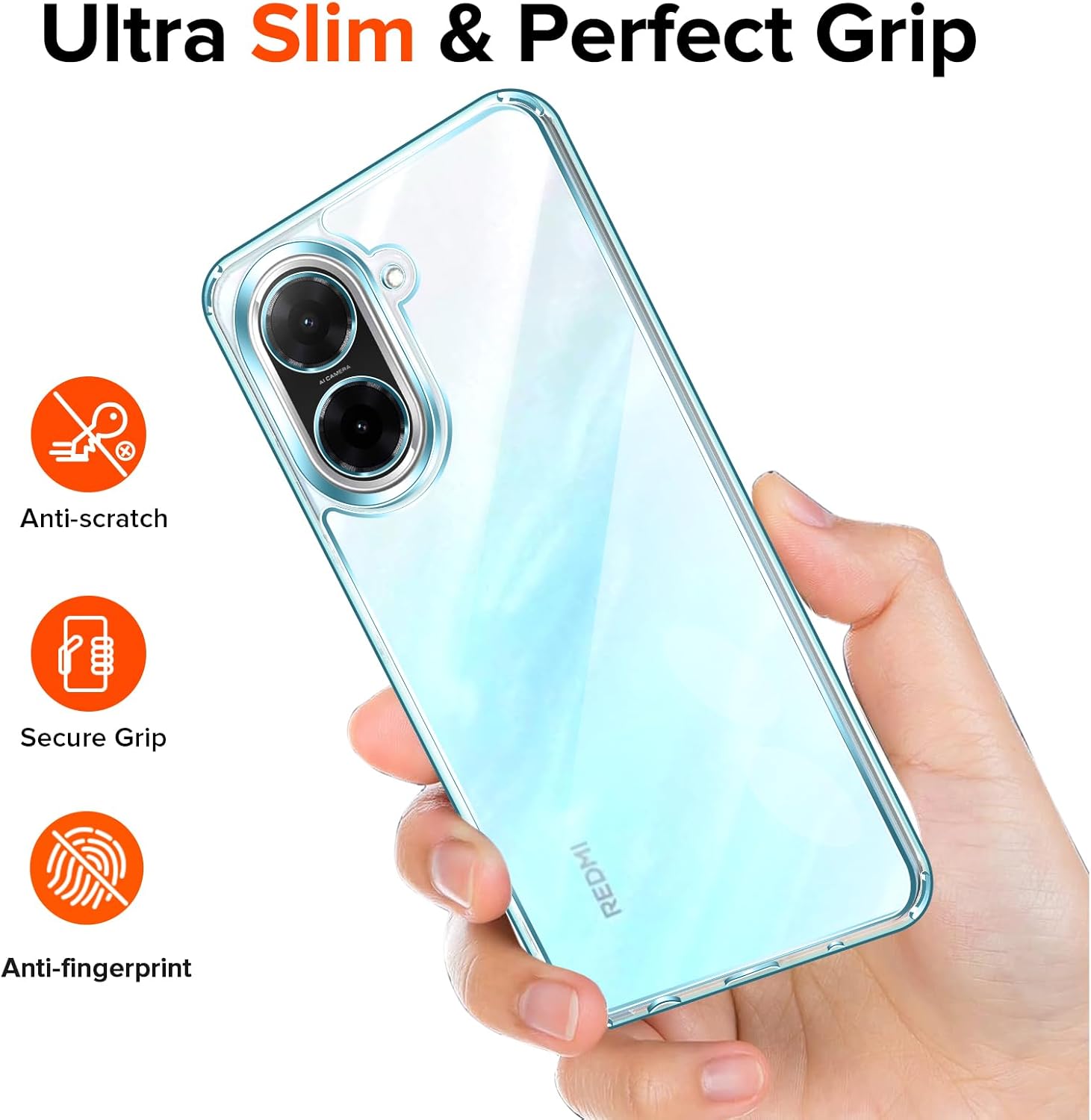 Ivoler Cover Trasparente per Xiaomi Redmi A5 - immagine 8