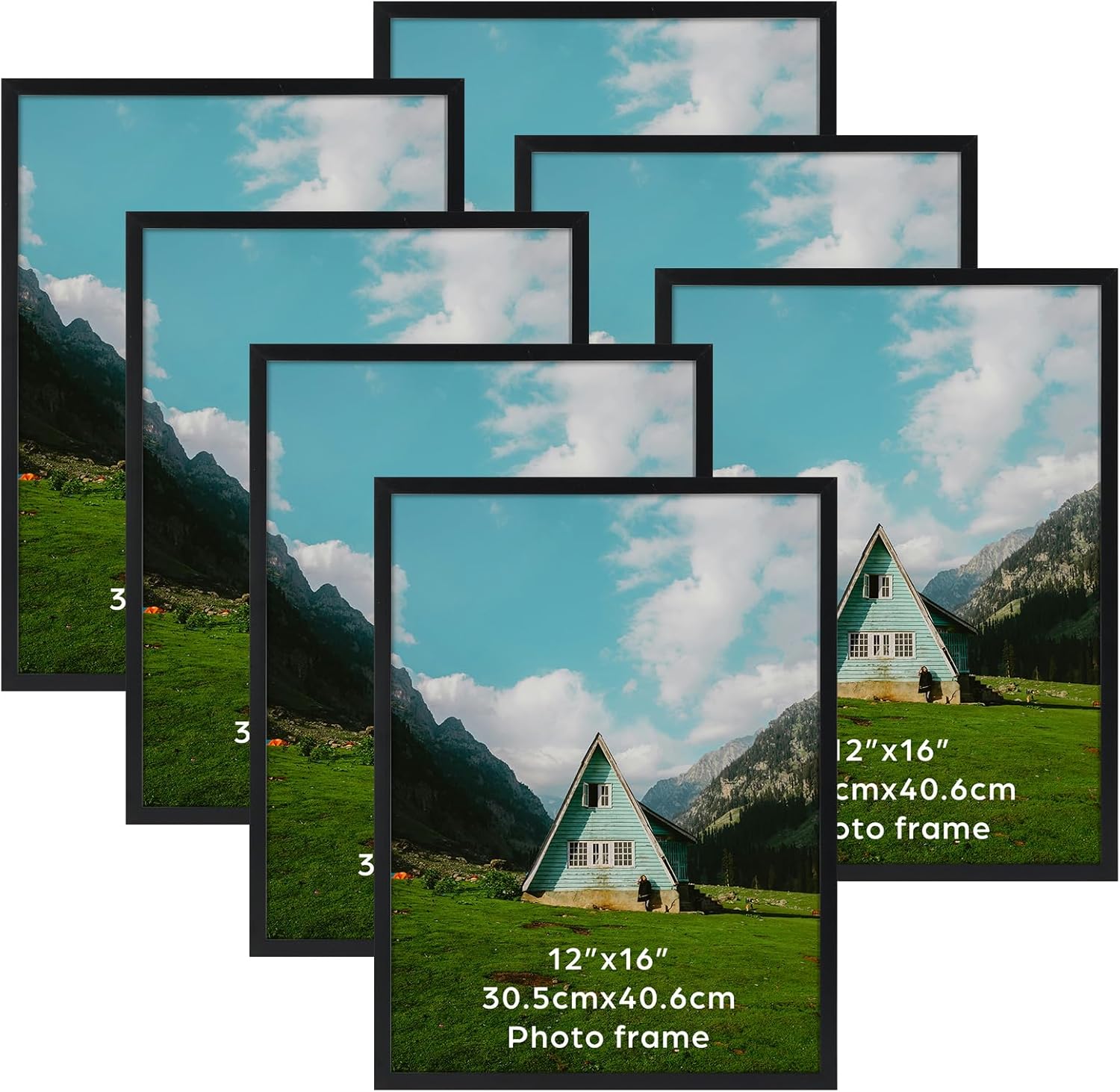 Giftgarden Cornice Nera in PVC 30x40 - Set di 7 - immagine 1