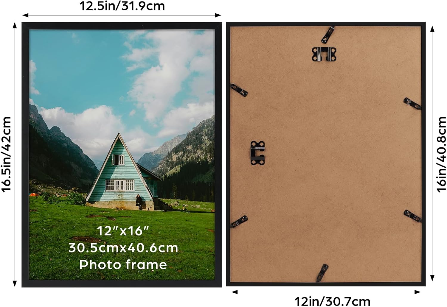 Giftgarden Cornice Nera in PVC 30x40 - Set di 7 - immagine 2