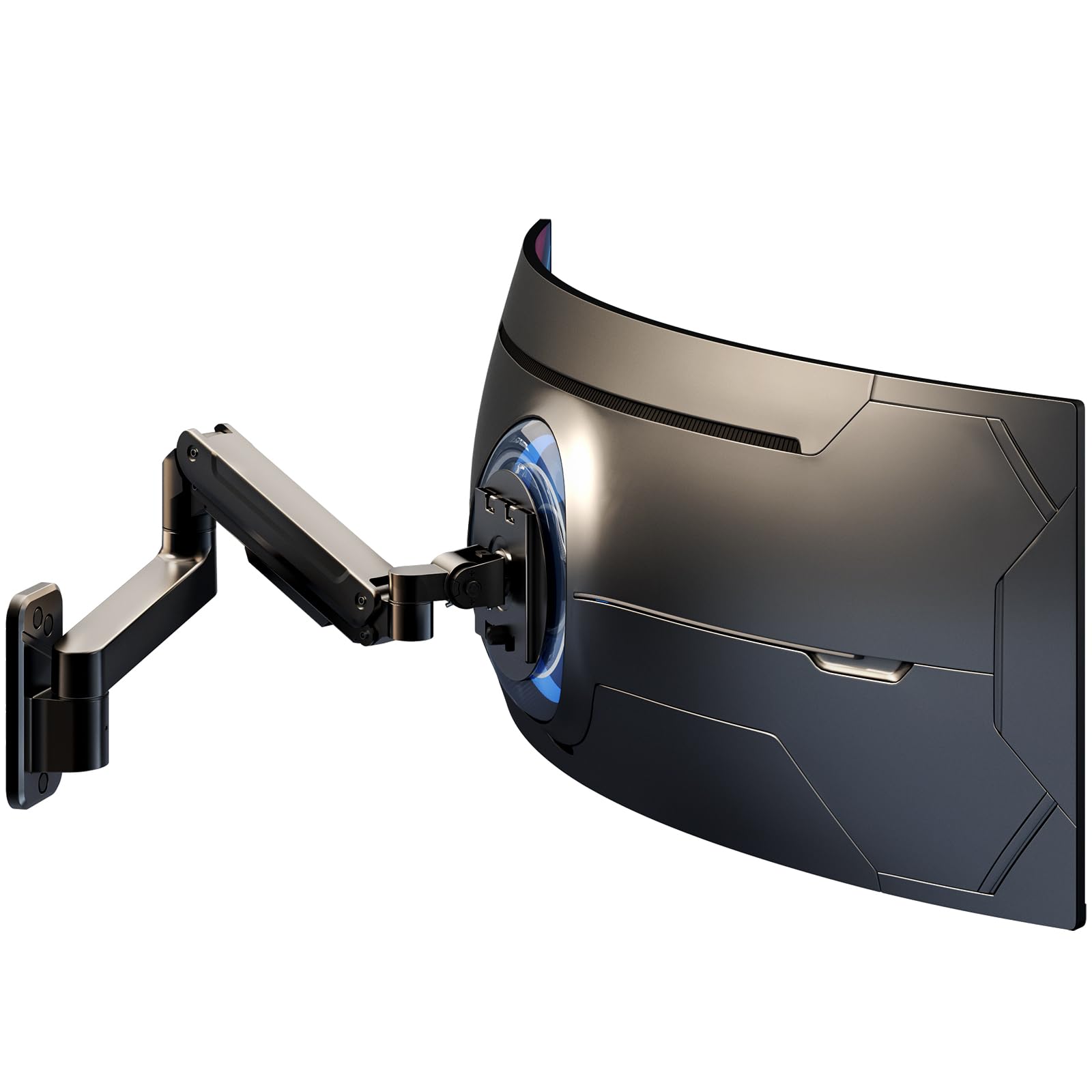 Supporto Monitor Muro 17-49 Pollici con Molla a Gas, Nero