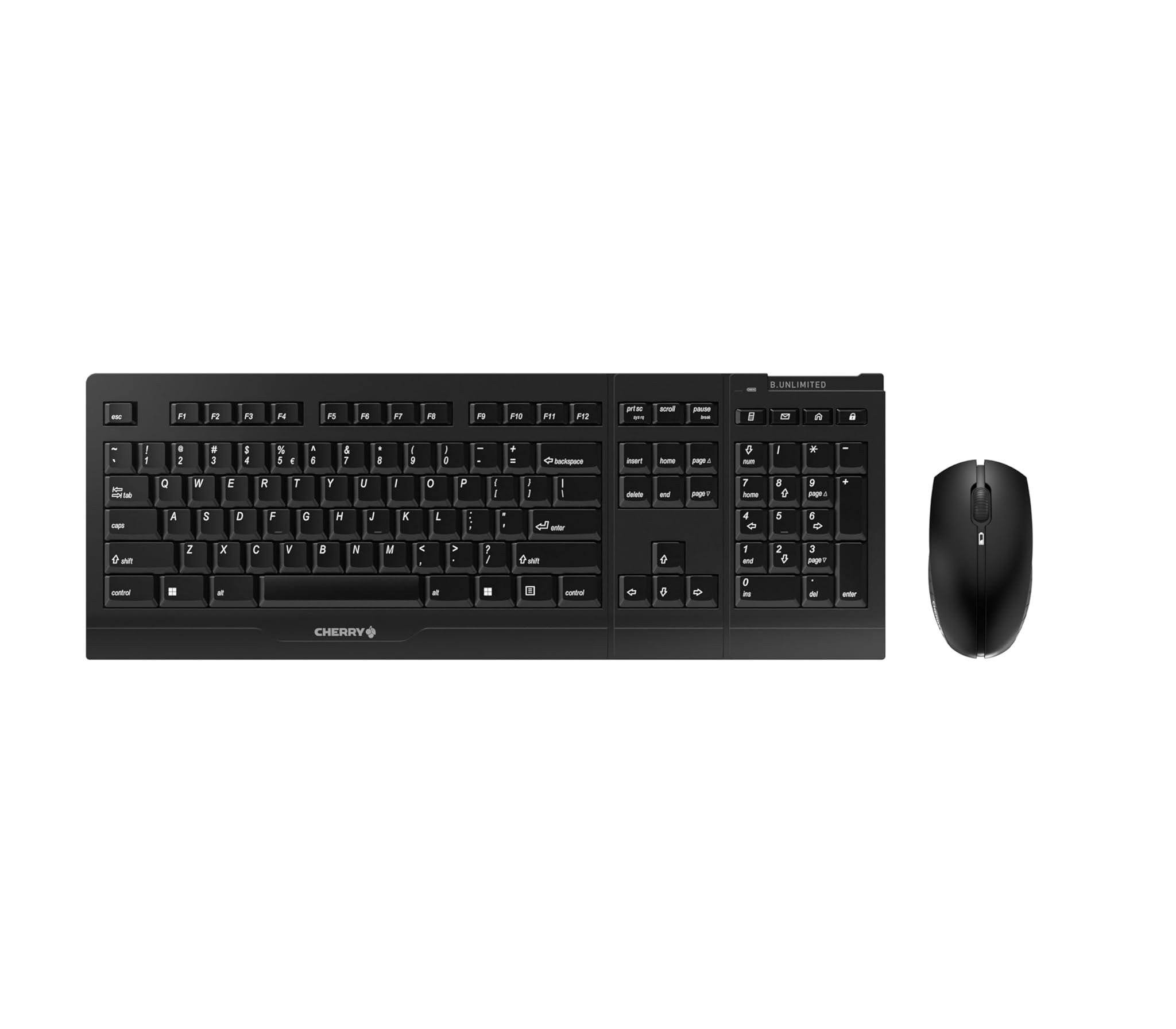 Cherry B.UNLIMITED 3.0 - Set Tastiera e Mouse Wireless, Nero