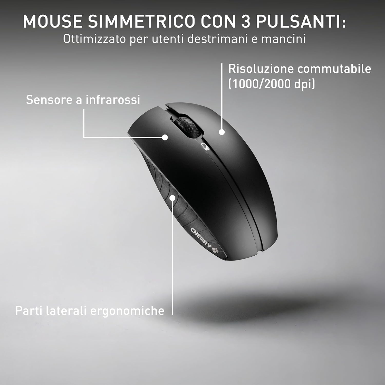 Cherry B.UNLIMITED 3.0 - Set Tastiera e Mouse Wireless, Nero - immagine 5
