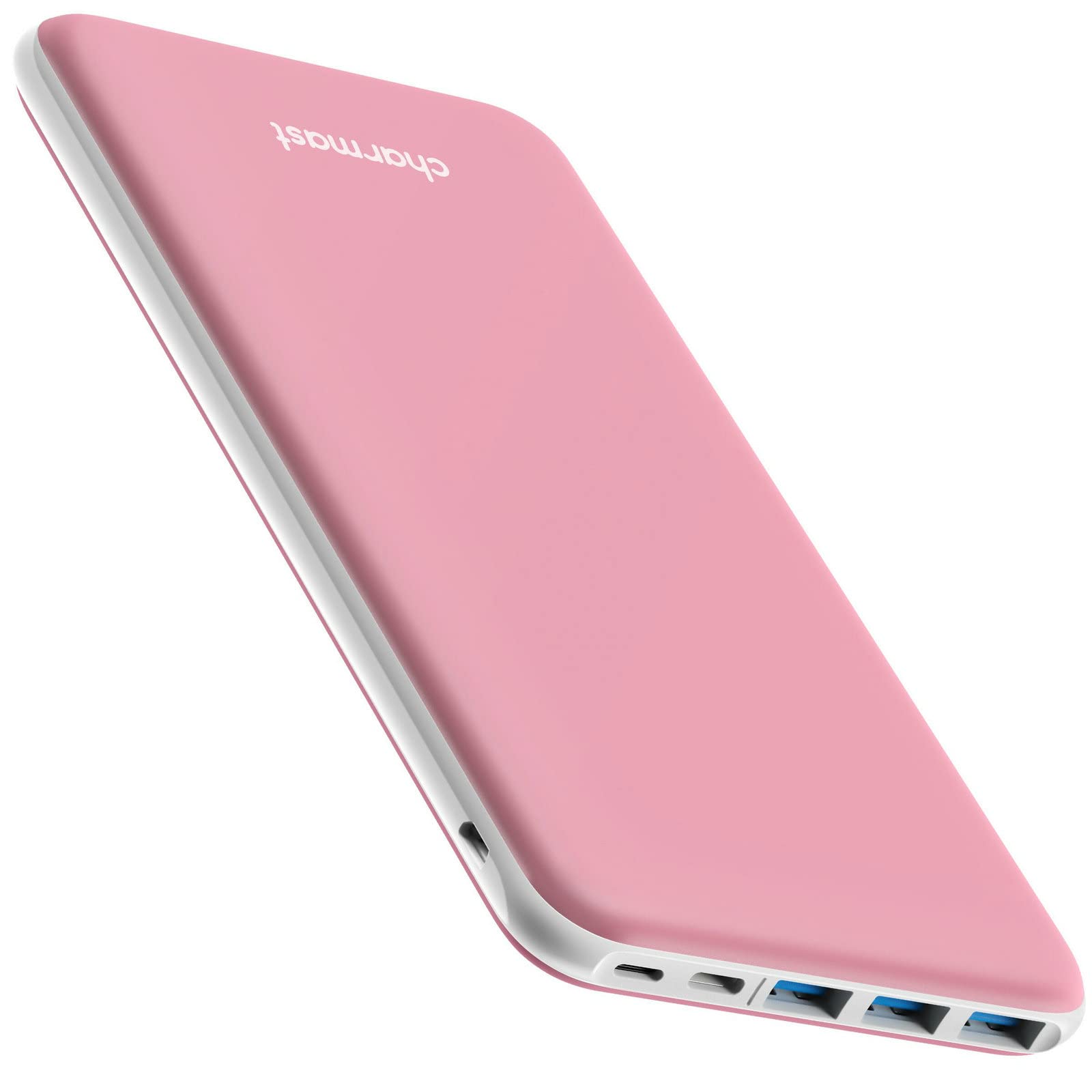 Charmast Power Bank 26800mAh USB-C, Rosa