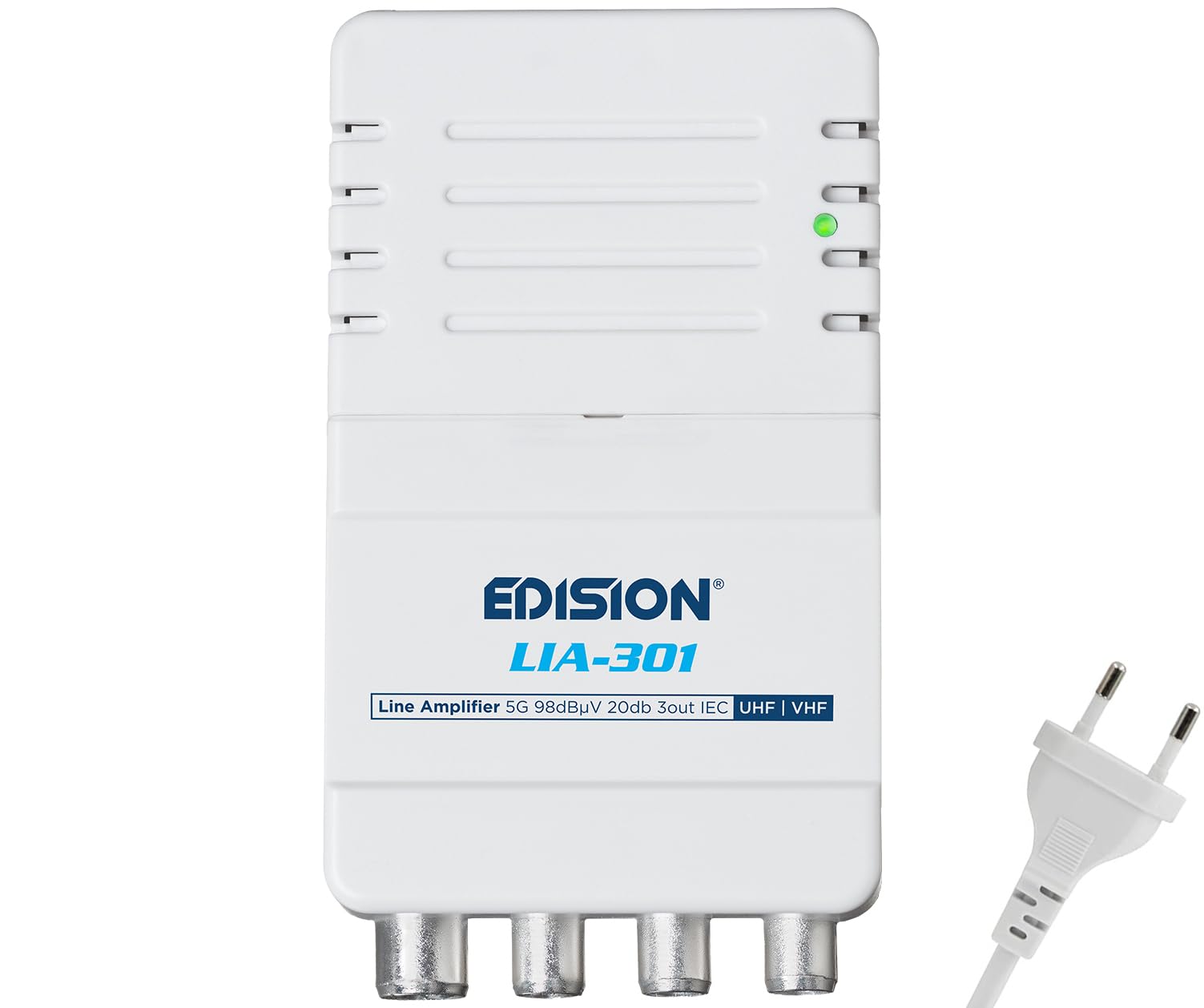 Edision LIA-301 Amplificatore Antenna TV Interno UHF/VHF