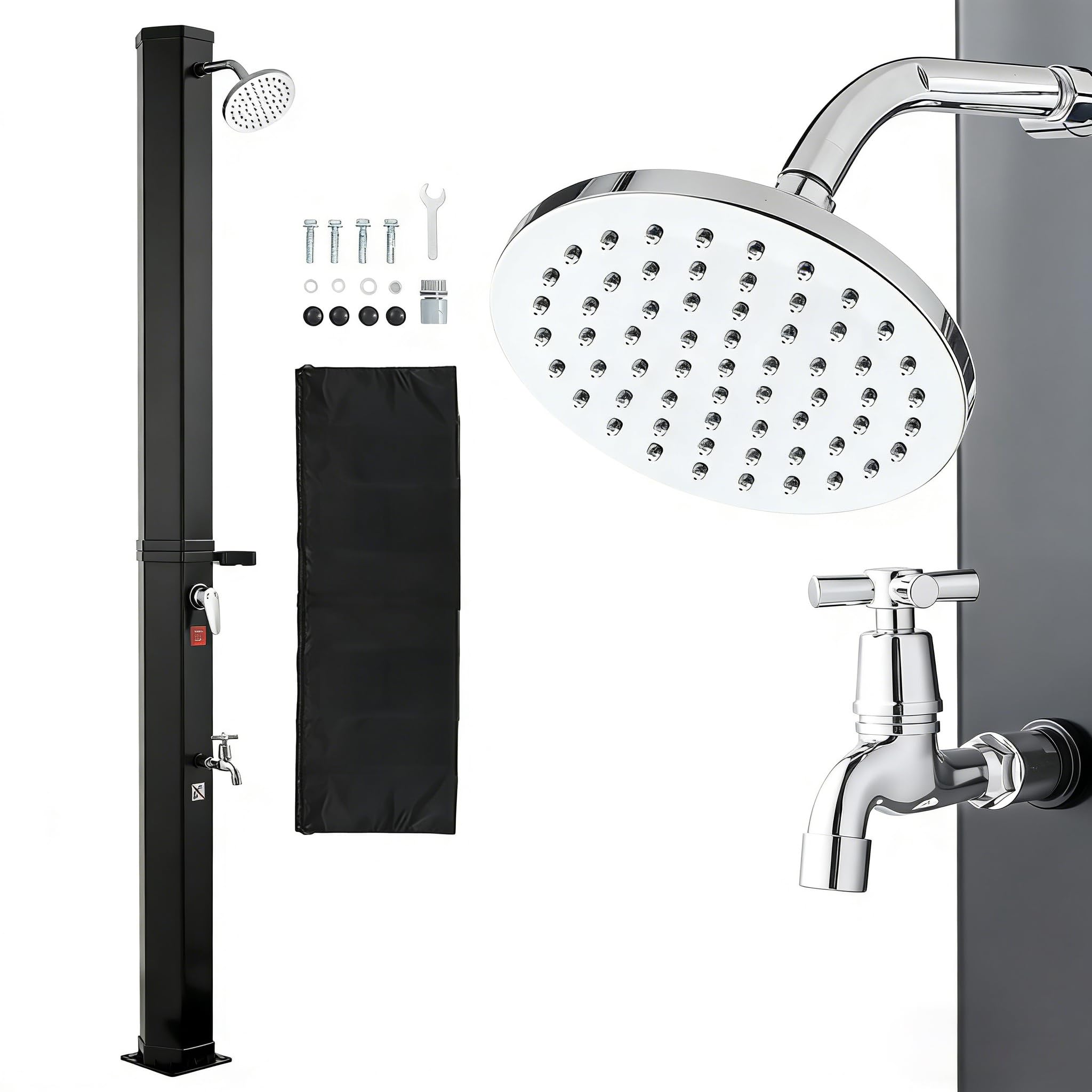 VEVOR Doccia Solare da Giardino 40 L, Nera