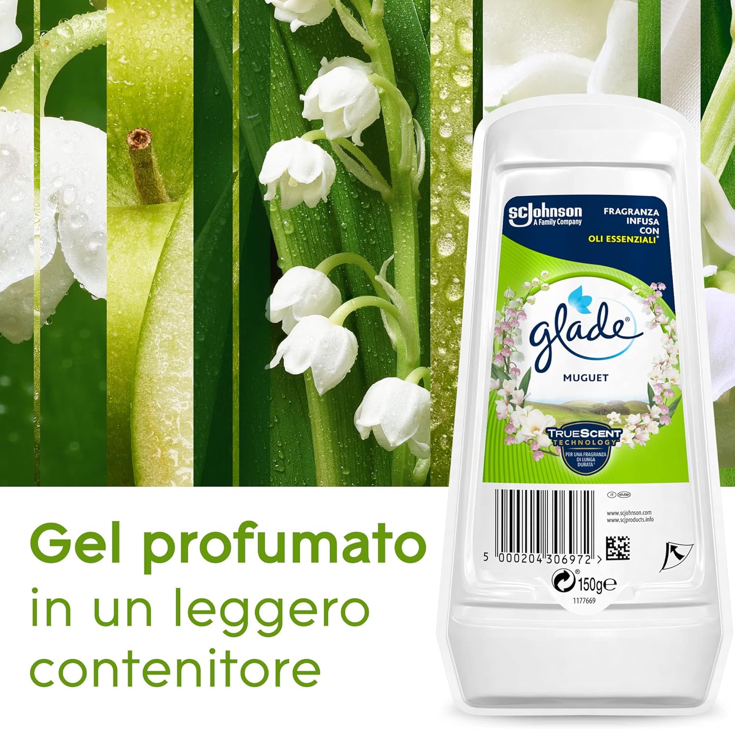 Glade Gel Assorbiodori Profumatore Mughetto 12x150gr - immagine 2