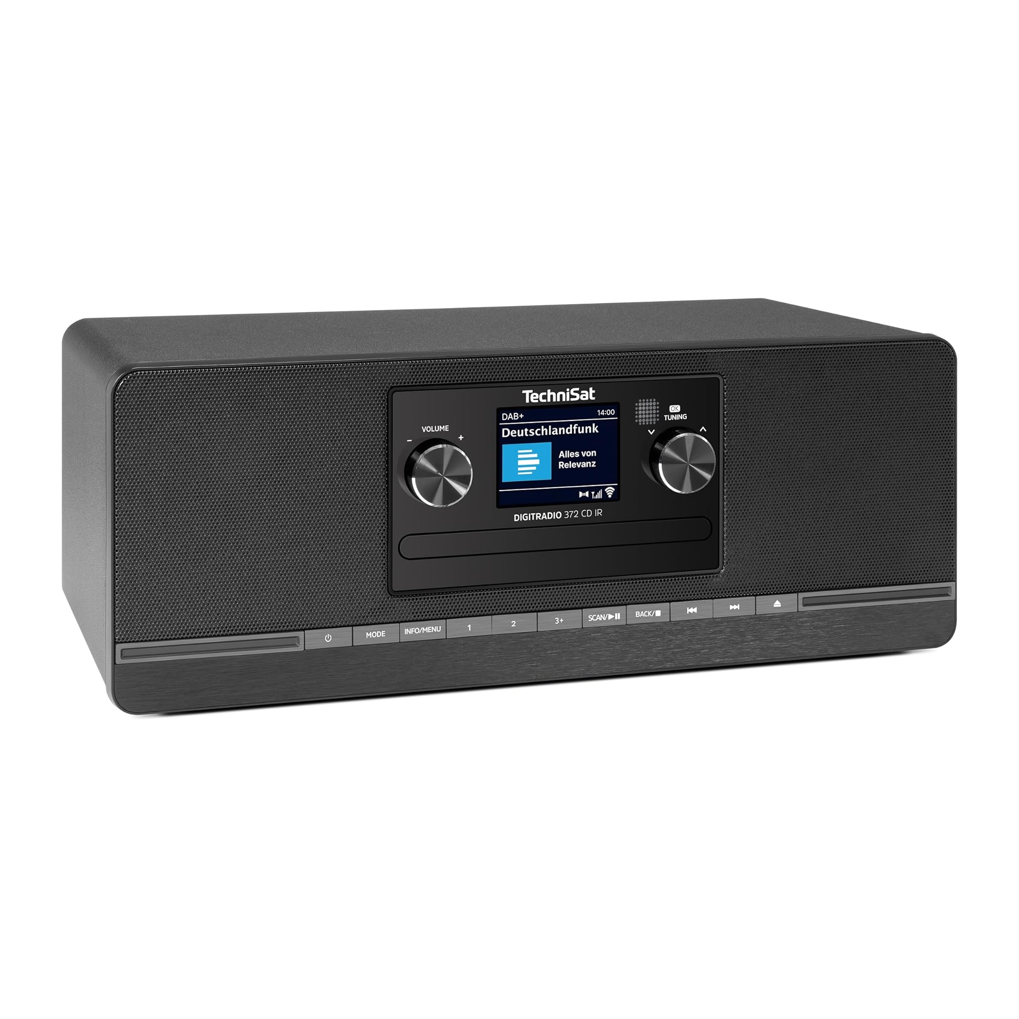 Technisat DIGITRADIO 372 CD IR - Radio Internet Stereo, Nero