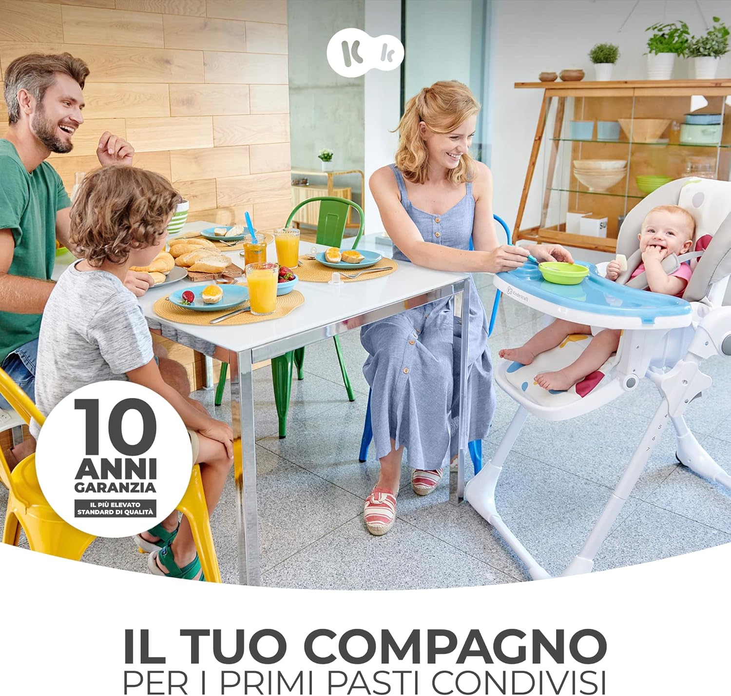 Kinderkraft Seggiolone Pappa YUMMY, Rosa - immagine 2