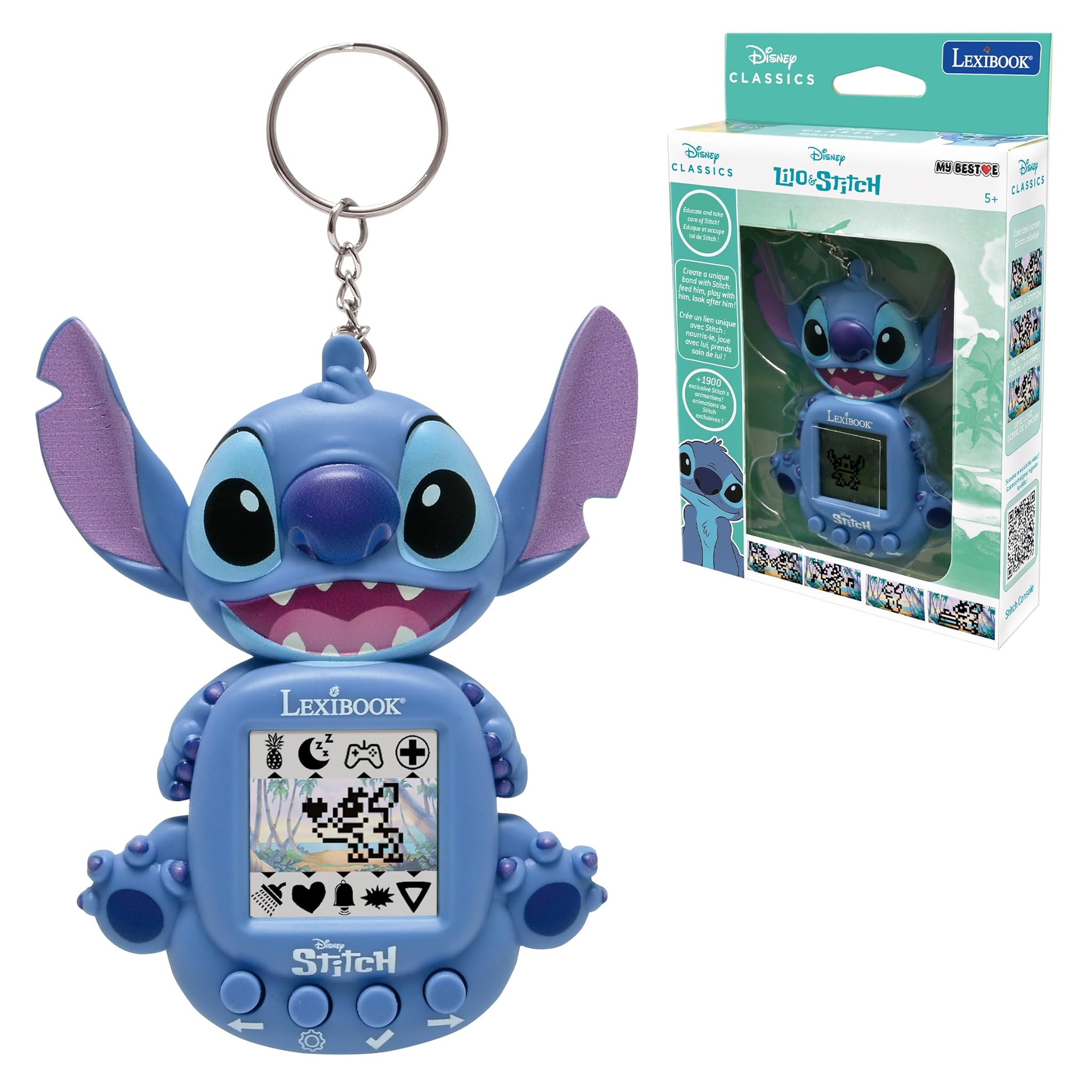 Lexibook Disney Stitch - My Best-e Console Portatile, Blu