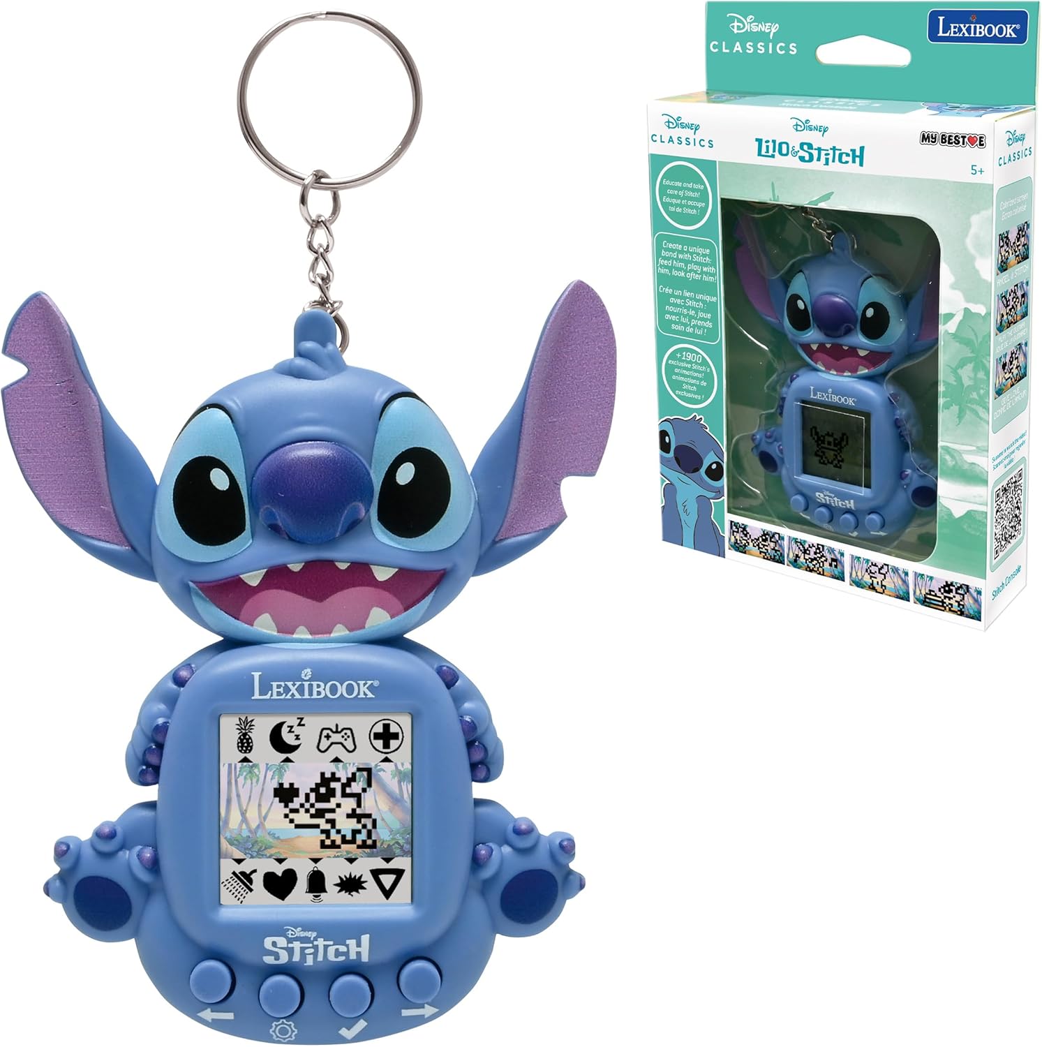 Lexibook Disney Stitch - My Best-e Console Portatile, Blu - immagine 1