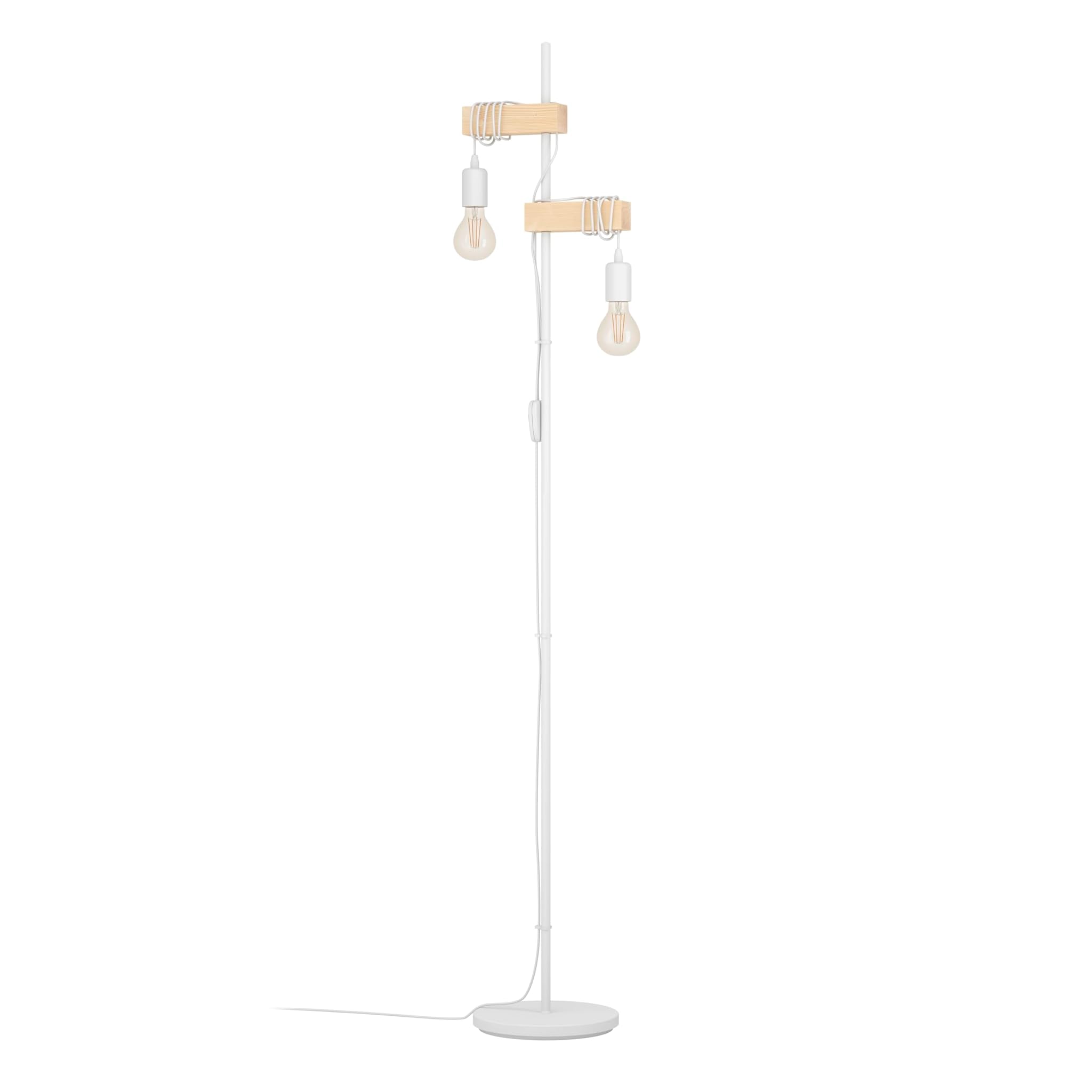 Eglo Townshend - Lampada da Pavimento Vintage 2 Lampadine