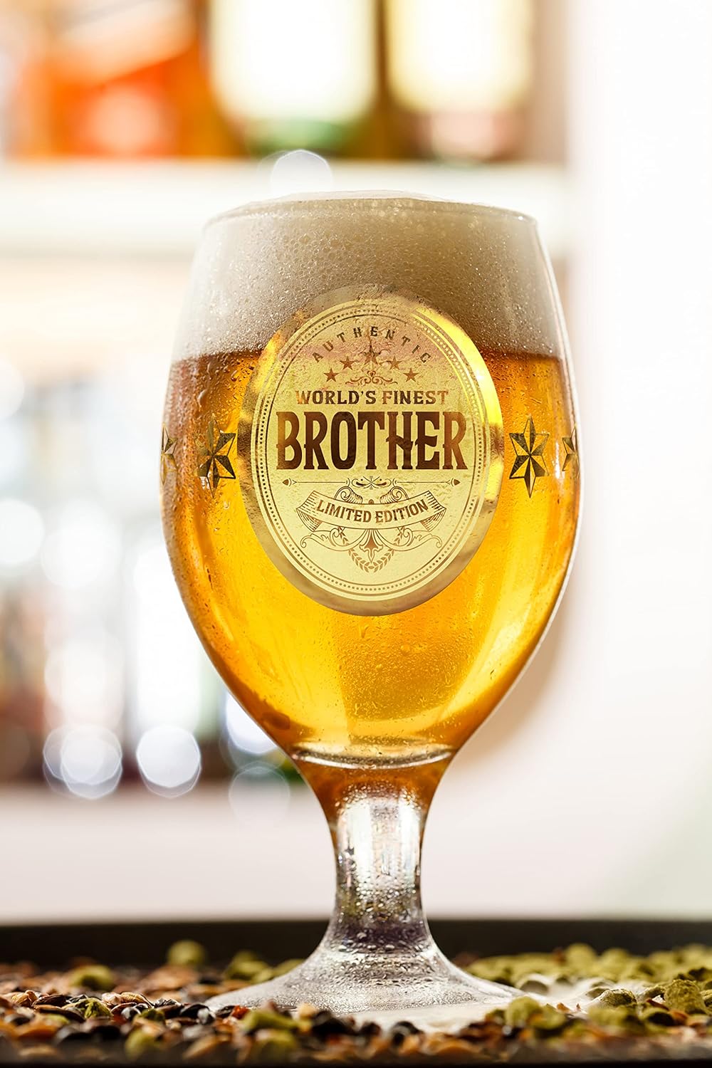 Crownly Crystal® Regalo Fratello - Bicchiere Birra - immagine 4