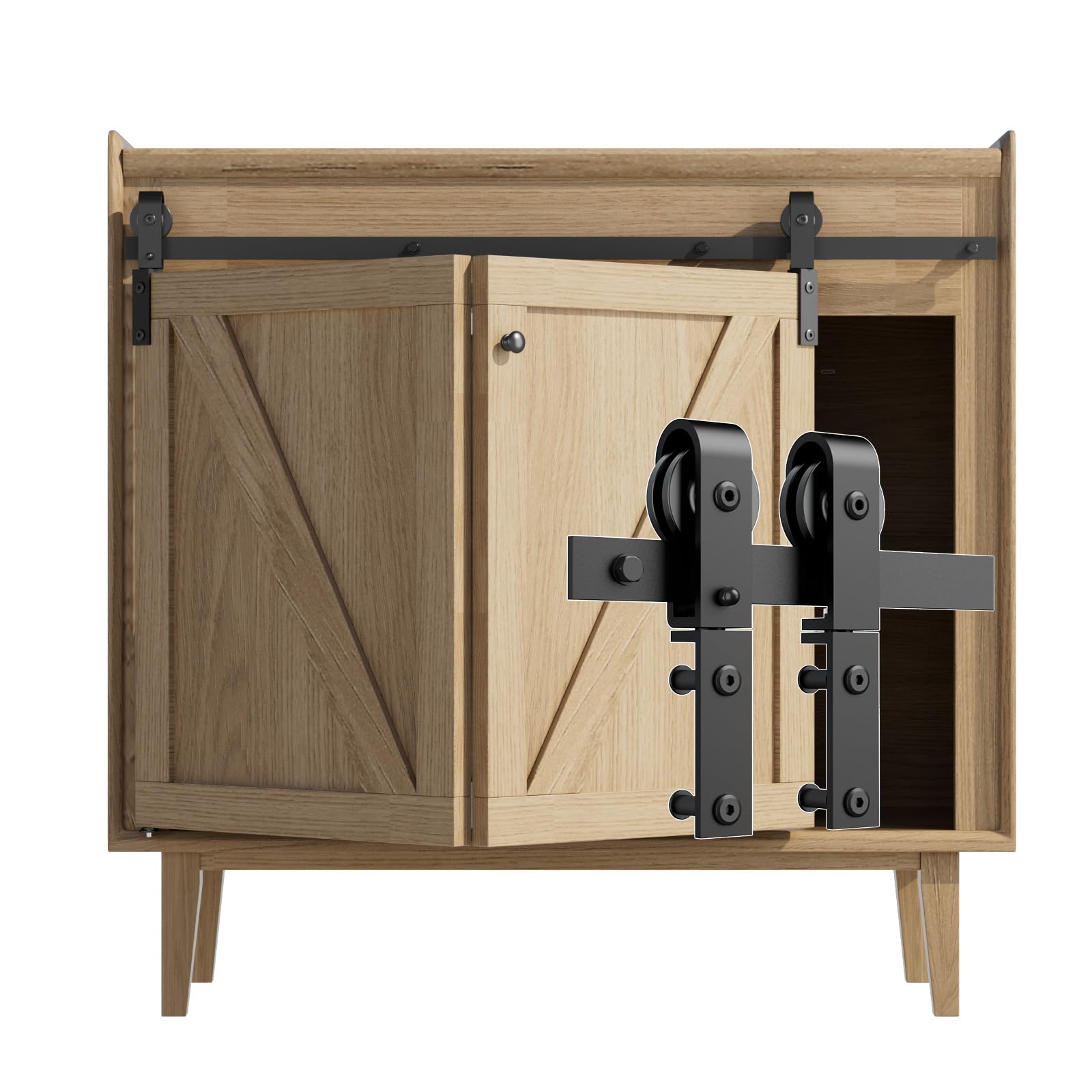 Etiasqsa Mini Kit Porta Scorrevole Pieghevole 91.5cm