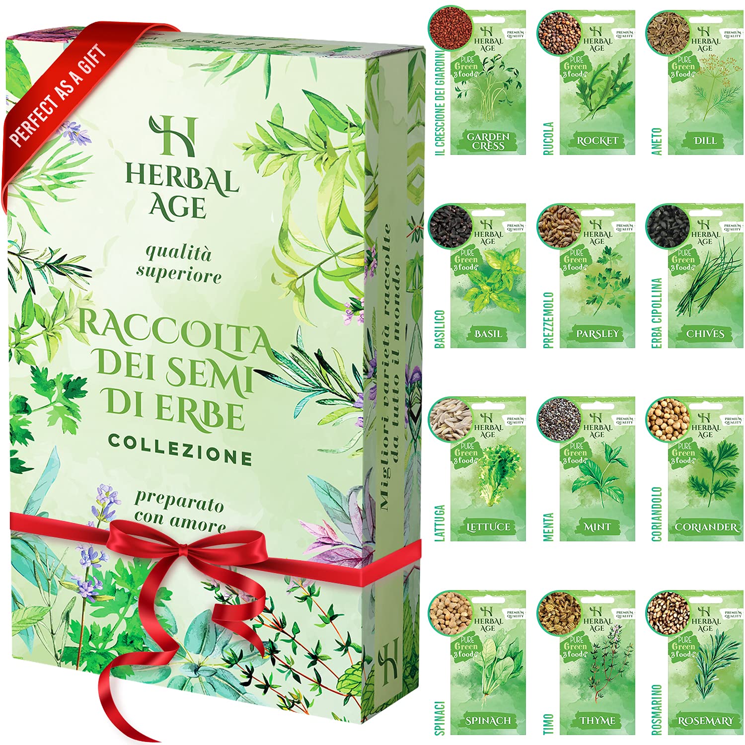 Herbal Age Kit Giardinaggio 12 Erbe Aromatiche