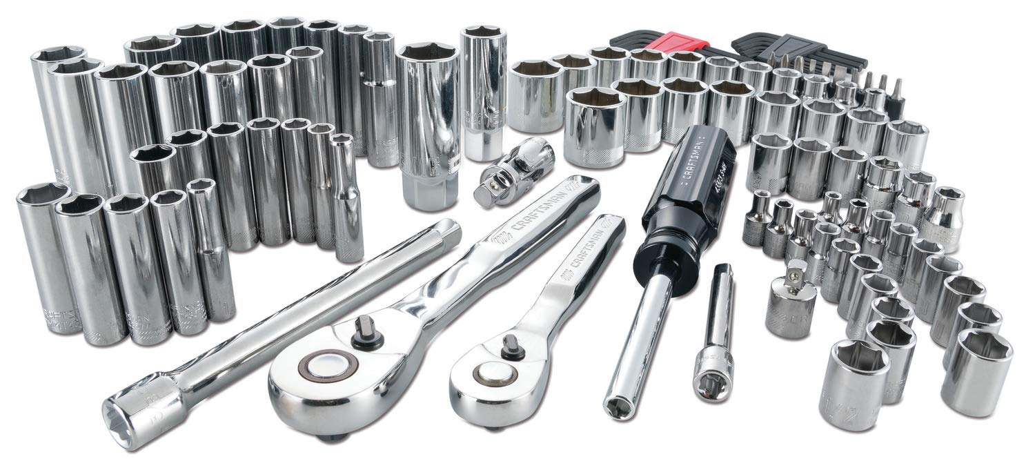 CRAFTSMAN CMMT12023 - Set di attrezzi meccanici da 1/4" e 3/8", 105 pezzi