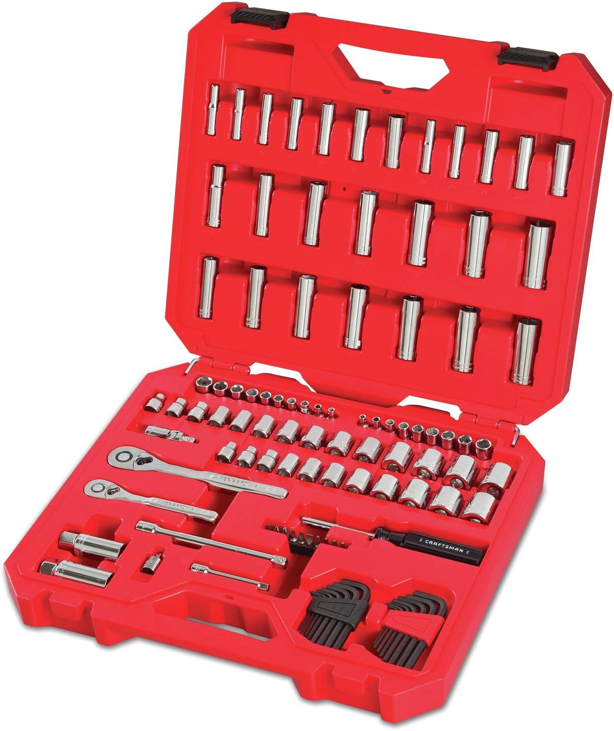 CRAFTSMAN CMMT12023 - Set di attrezzi meccanici da 1/4" e 3/8", 105 pezzi - immagine 2