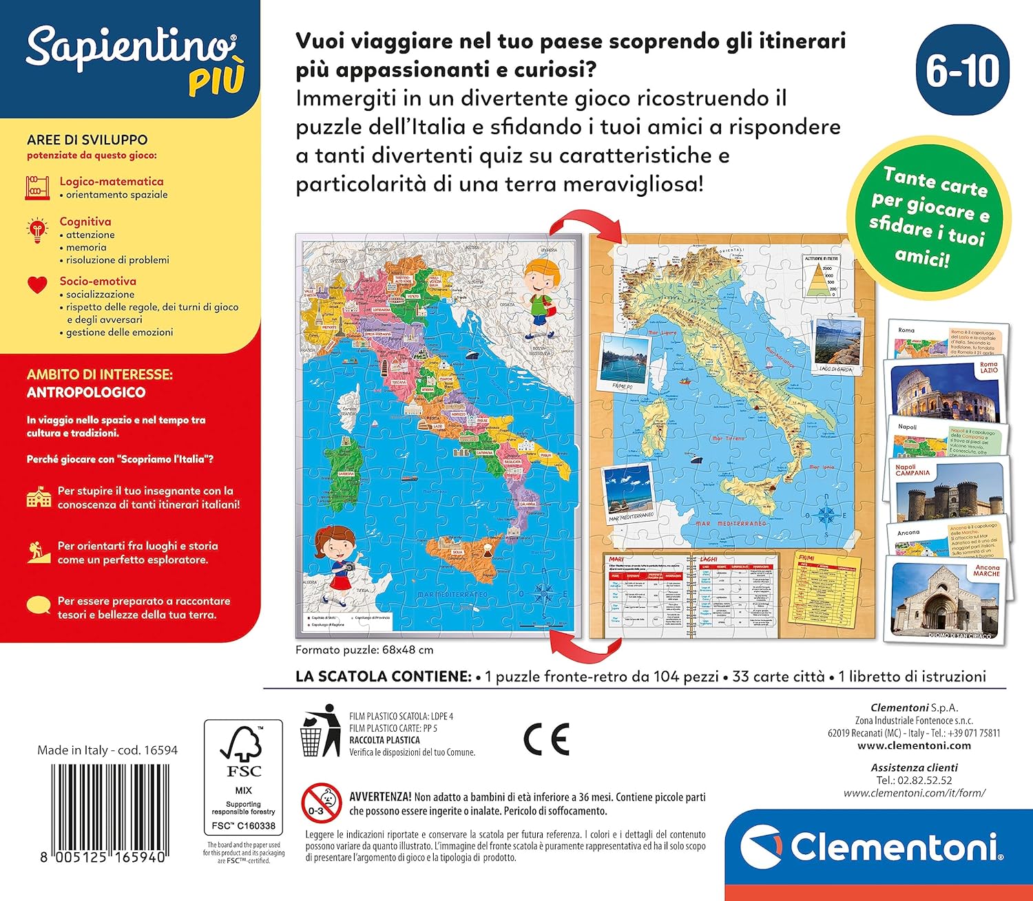 Clementoni Sapientino più - Scopriamo L'Italia Smart - immagine 3