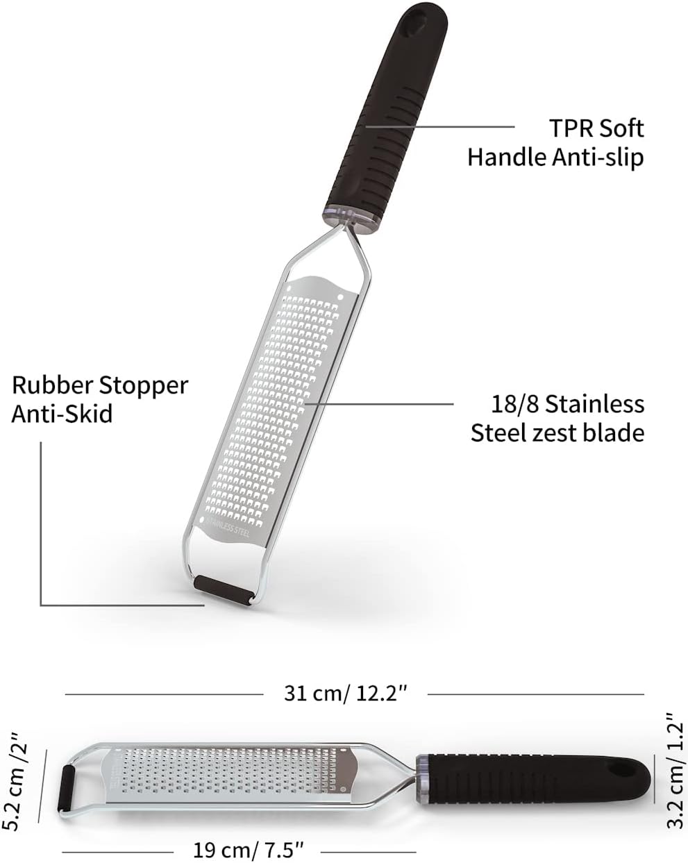 Grattugia Formaggio Manuale Acciaio Inossidabile - immagine 4