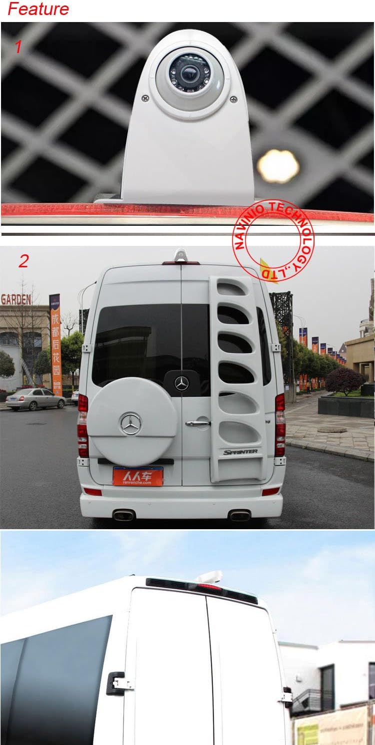 Telecamera Retromarcia Impermeabile con Specchietto 4.3" - immagine 6